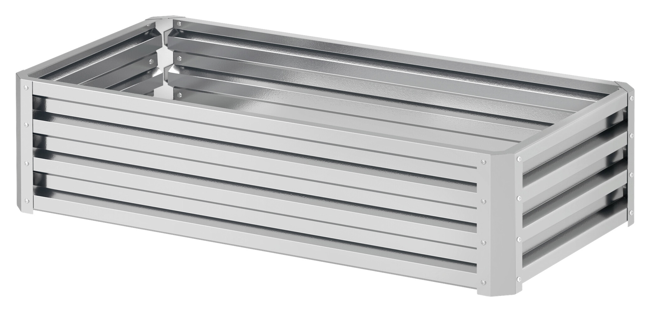 Outsunny Hochbeet silber Stahl B/H/L: ca. 60x30,5x120 cm