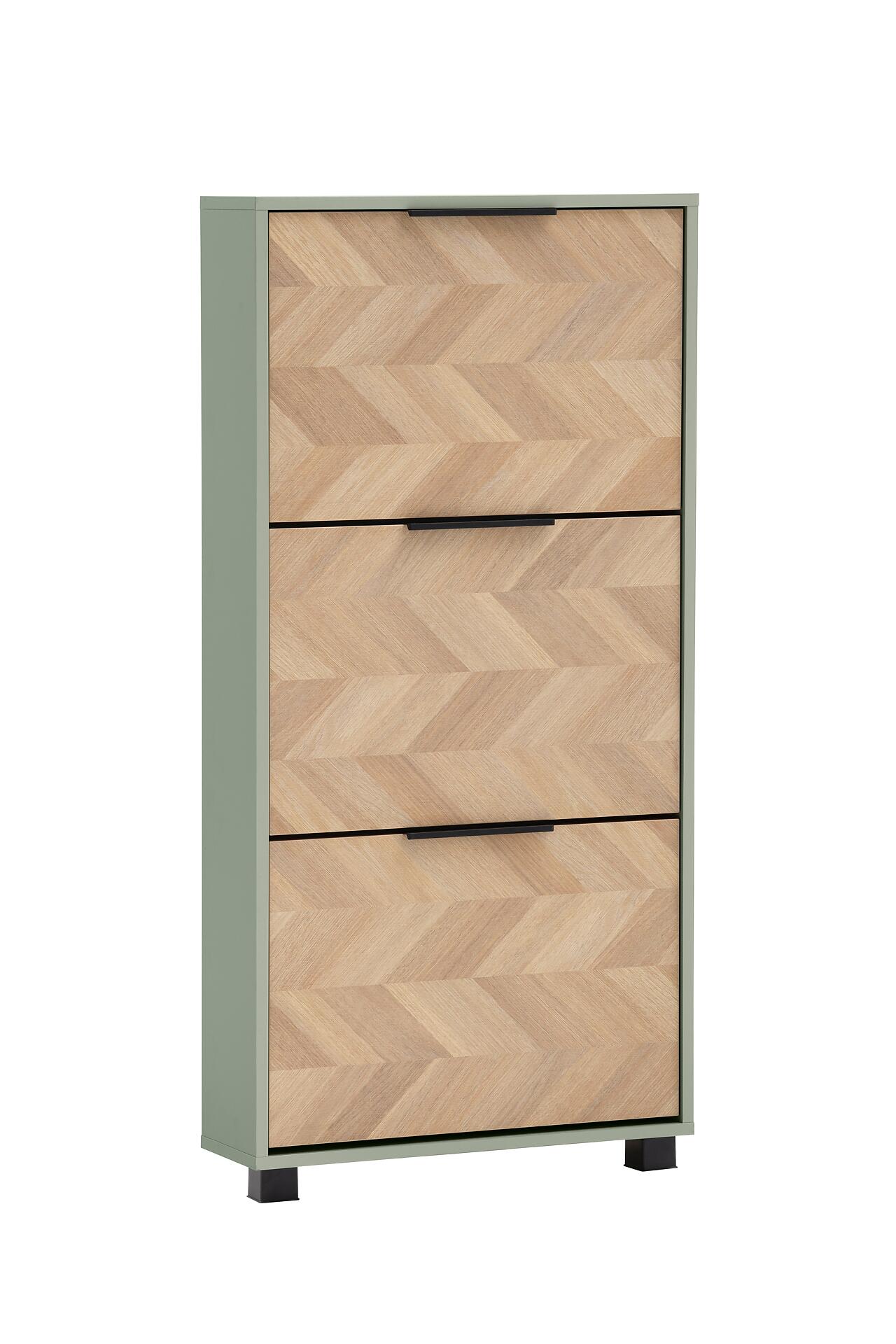 Schuhkipper Piazza, 3er Pistazie B/H/T: ca. 59,8x124,5x19,55 cm