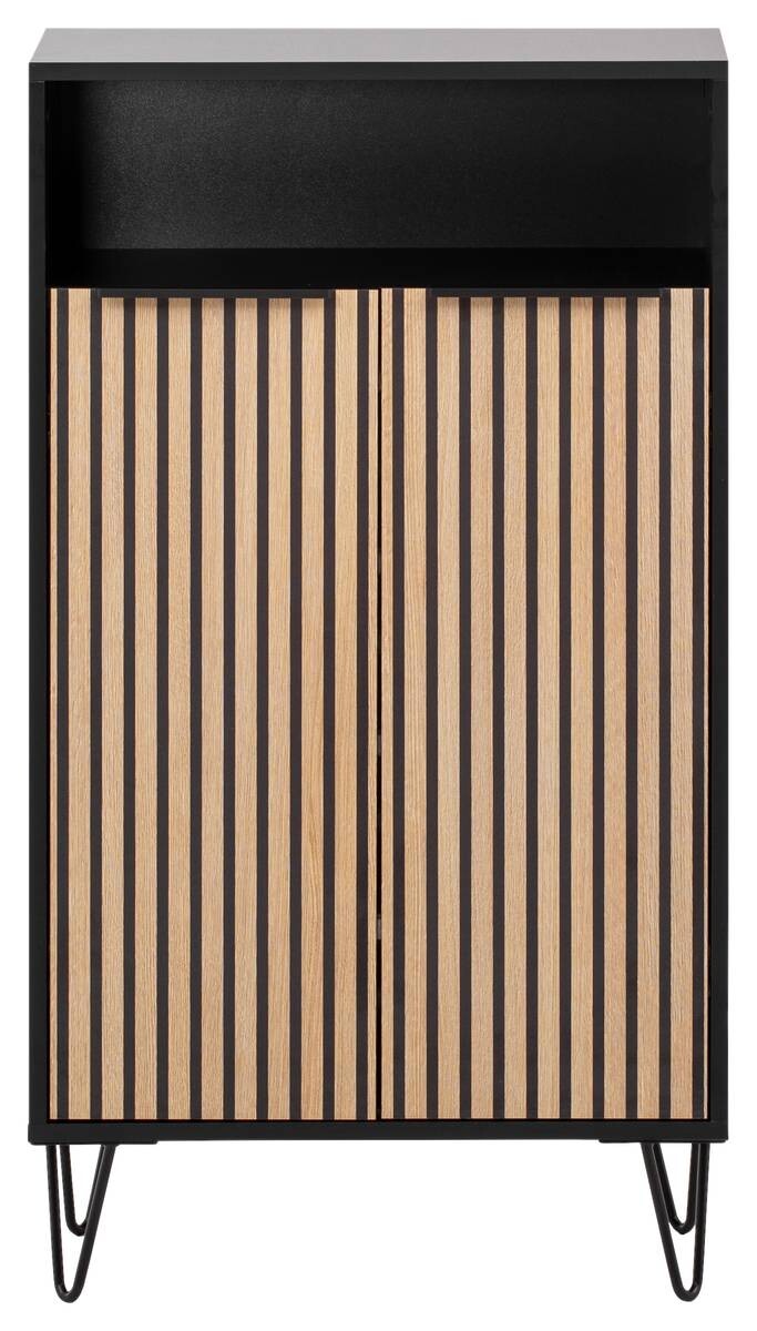 Schuhschrank Hank schwarz matt B/H/T: ca. 60,2x107,9x33,05 cm