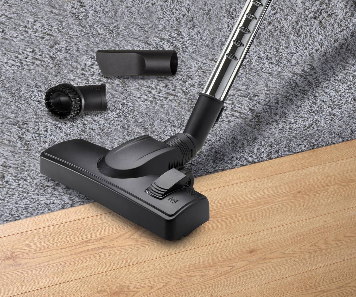 Bodenstaubsauger 743013 schwarz rot Kunststoff B/H: ca. 39x30 cm