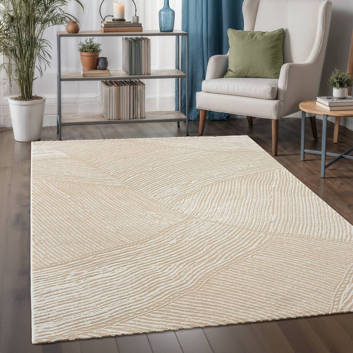 Sanat Kurzflorteppich HERA beige B/L: ca. 80x300 cm