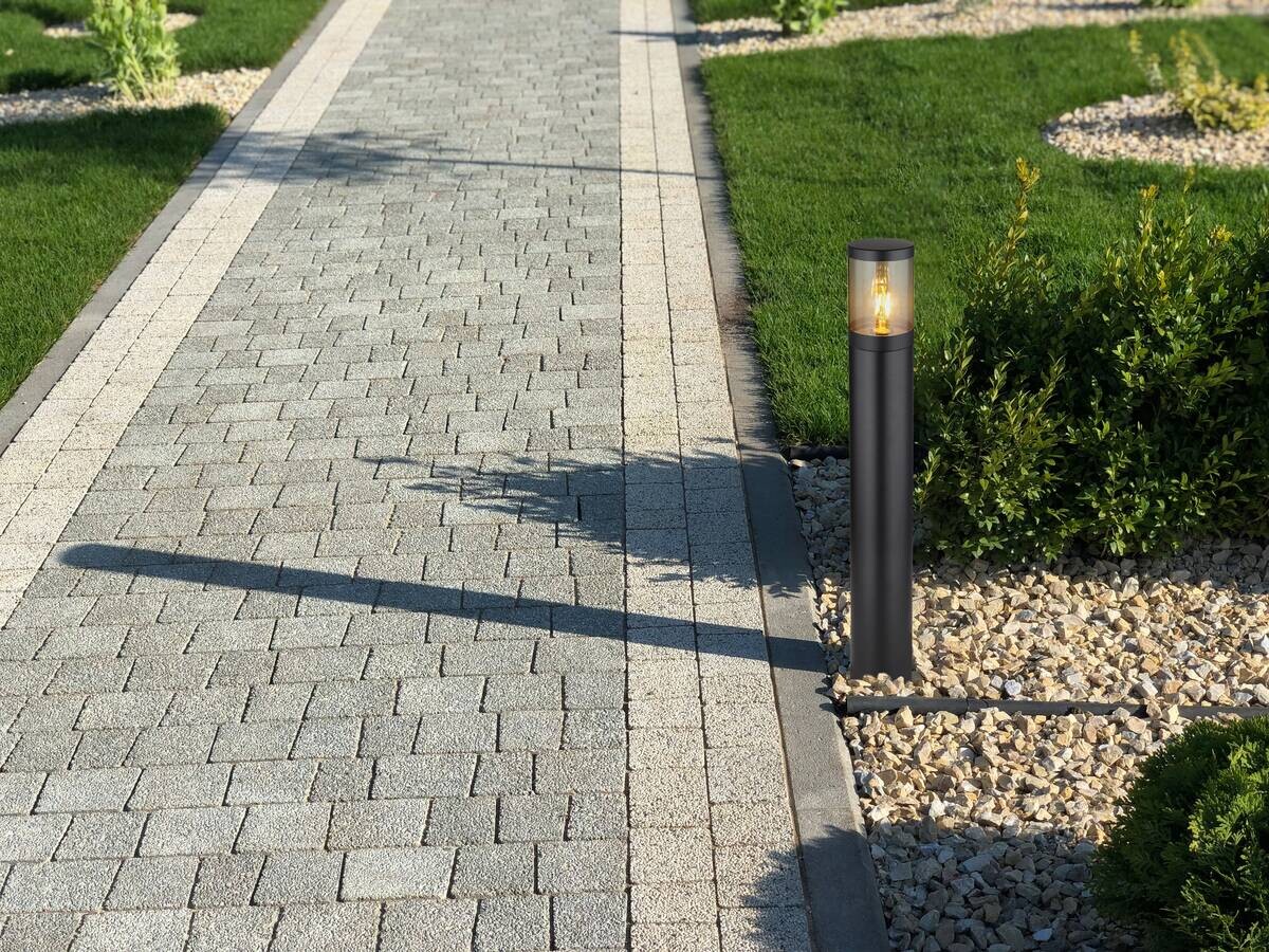 Außenleuchte schwarz H/D: ca. 80x14 cm