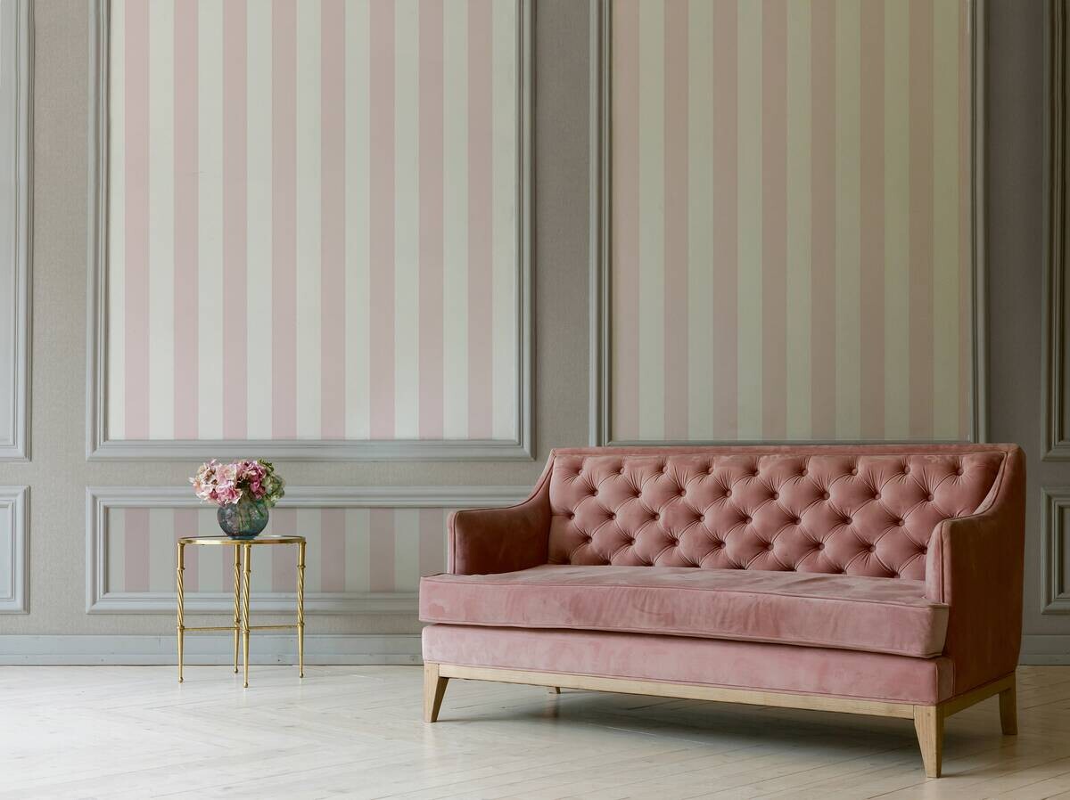 A.S.Creation Vliestapete Trendwall 2 Streifen rosa B/L: ca. 53x1005 cm