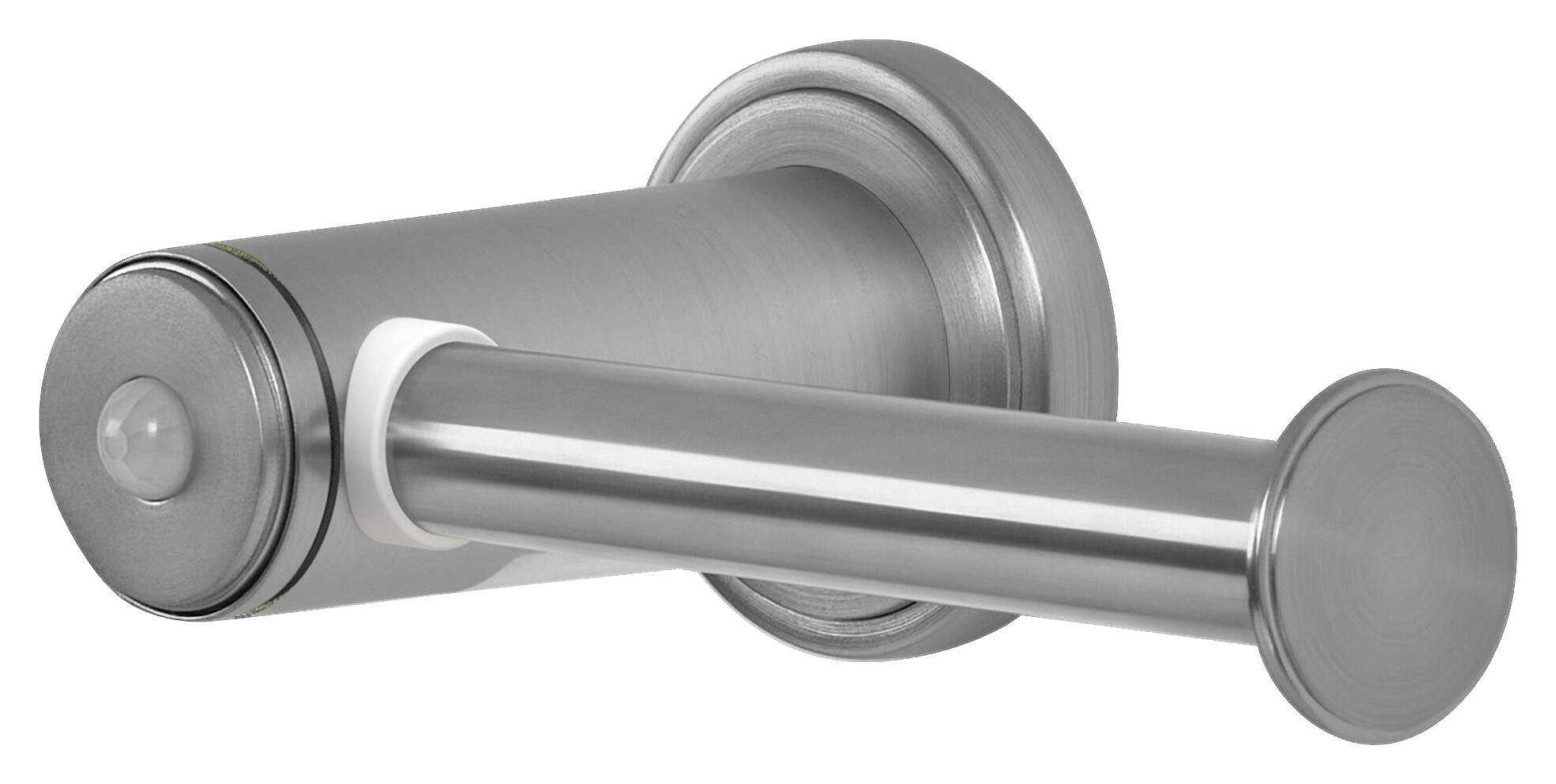 LED-Toilettenpapierhalter silber Kunststoff B/H/L: ca. 6,7x11,1x18 cm