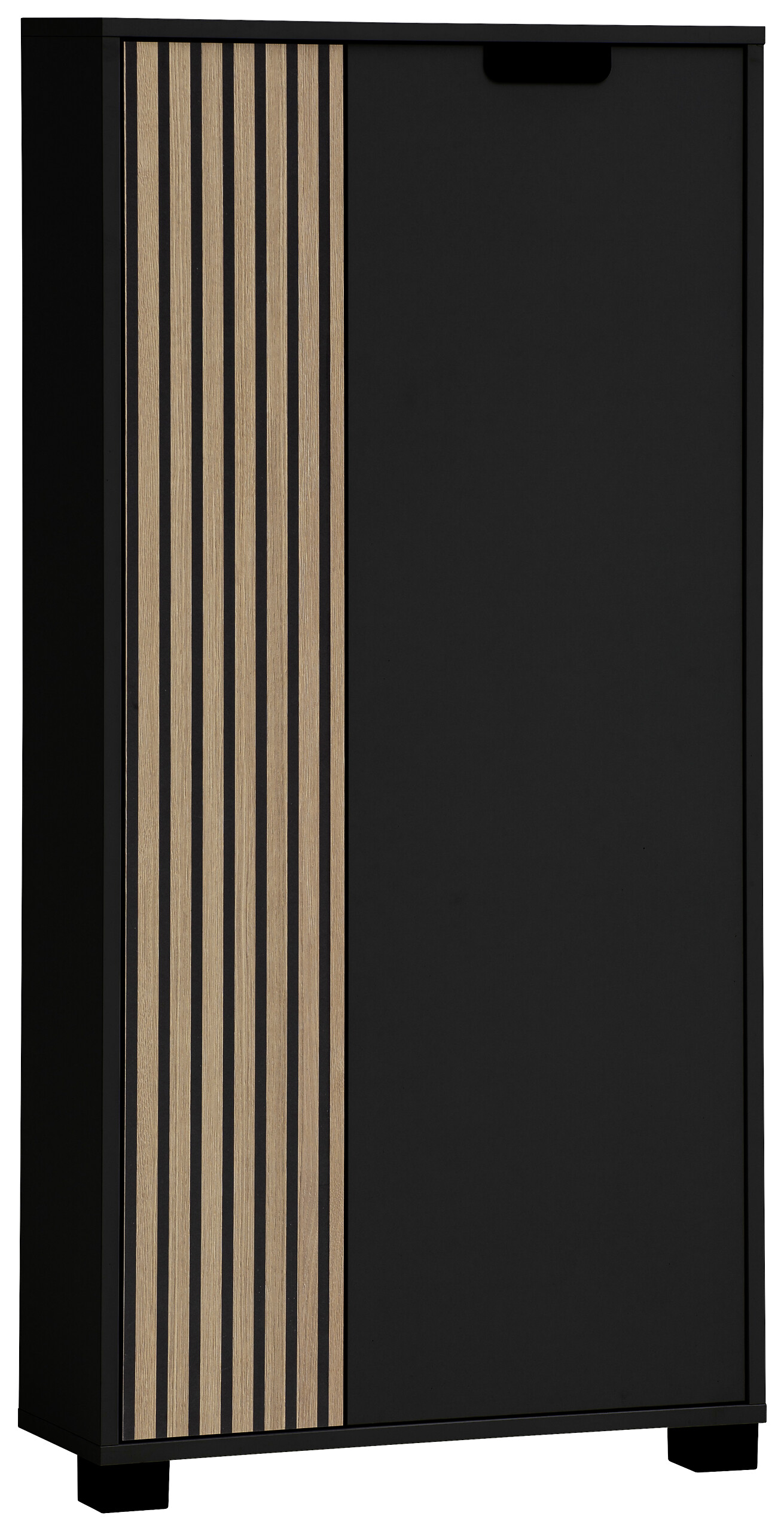 Highboard Ryker schwarz matt B/H/T: ca. 59,8x124x19,55 cm