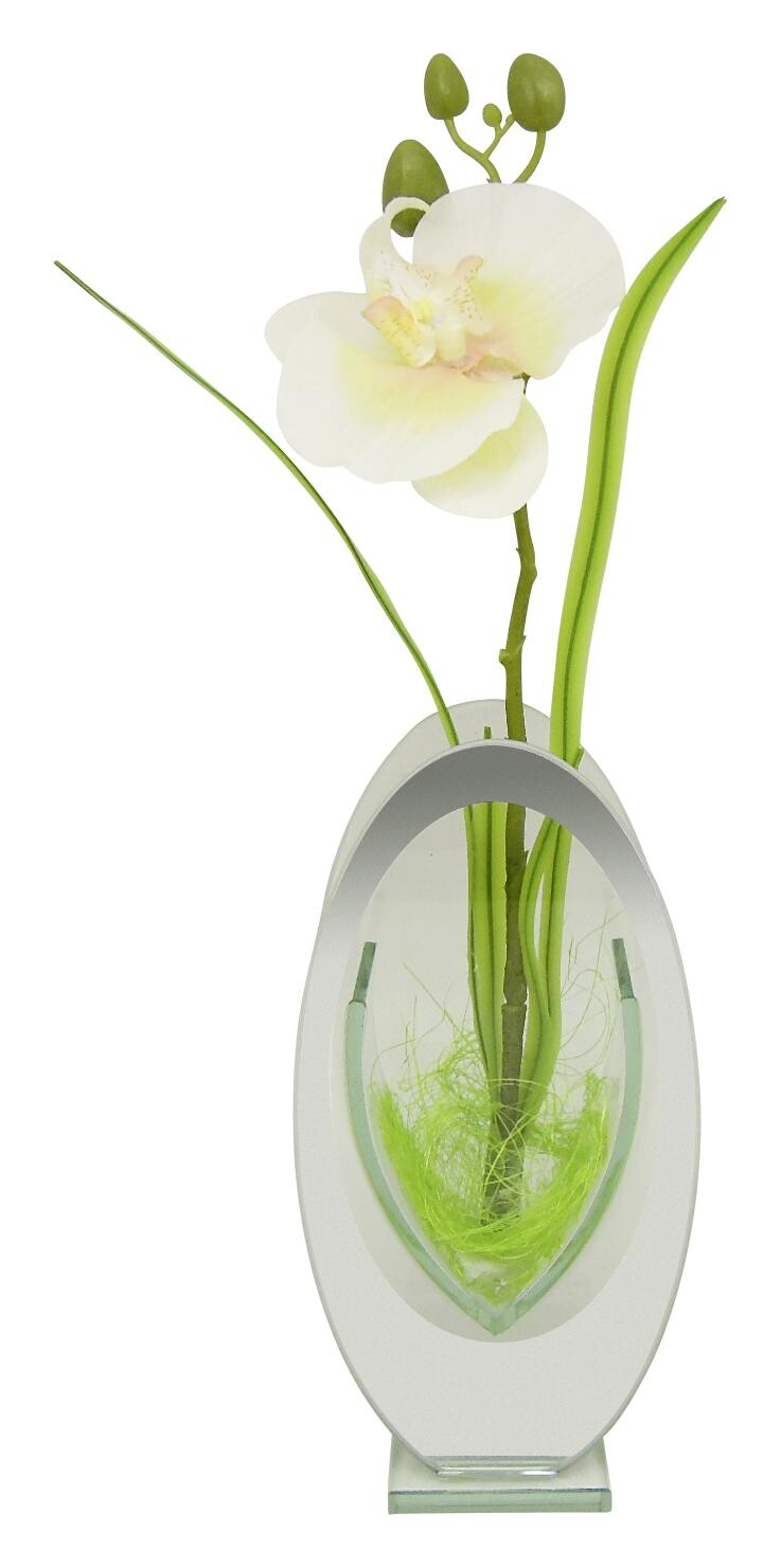 POCOline Vase klar Glas B/H/L: ca. 6x28,5x14 cm