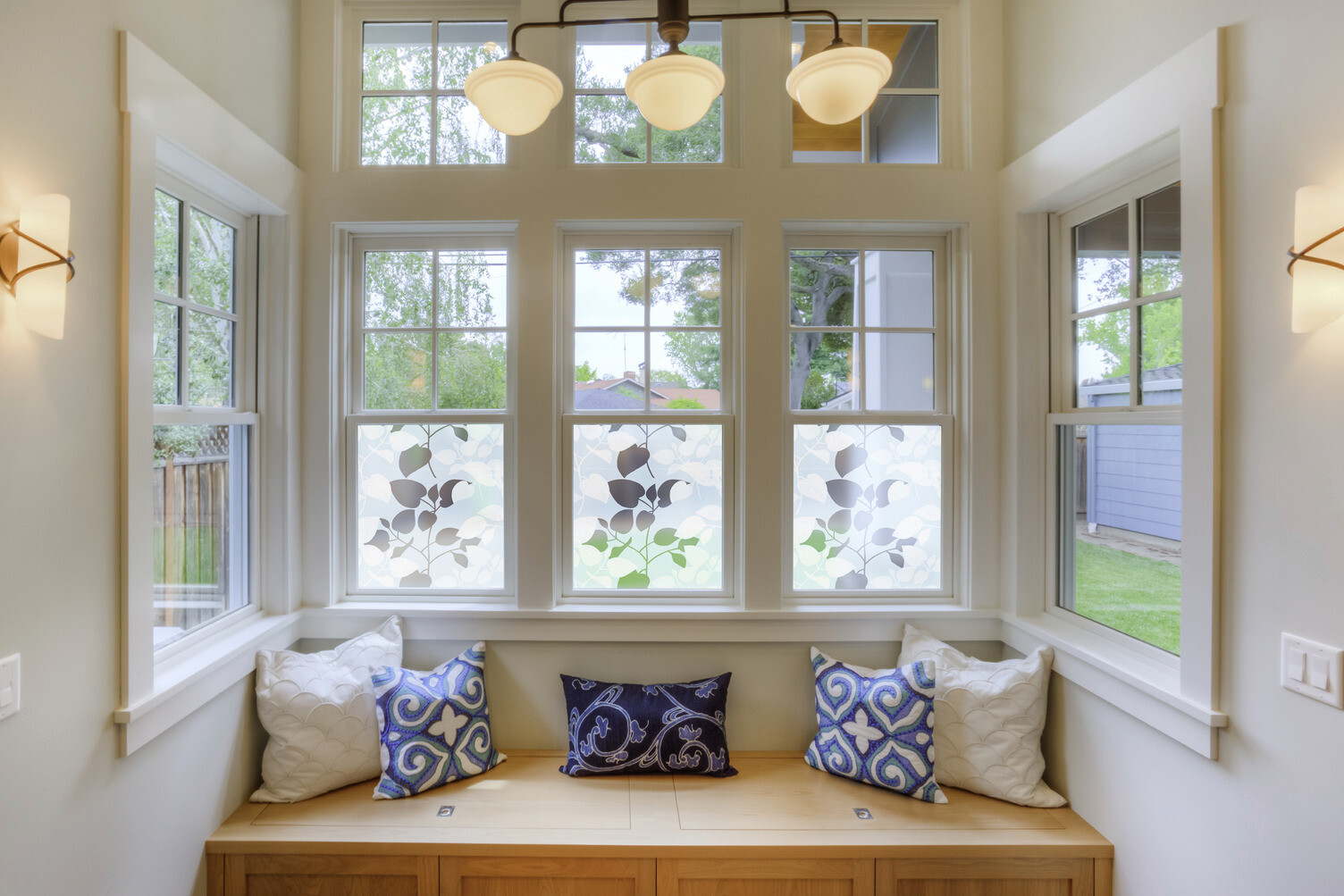 d-c-fix Fensterfolie Blätter transparent B/L: ca. 67,5x150 cm