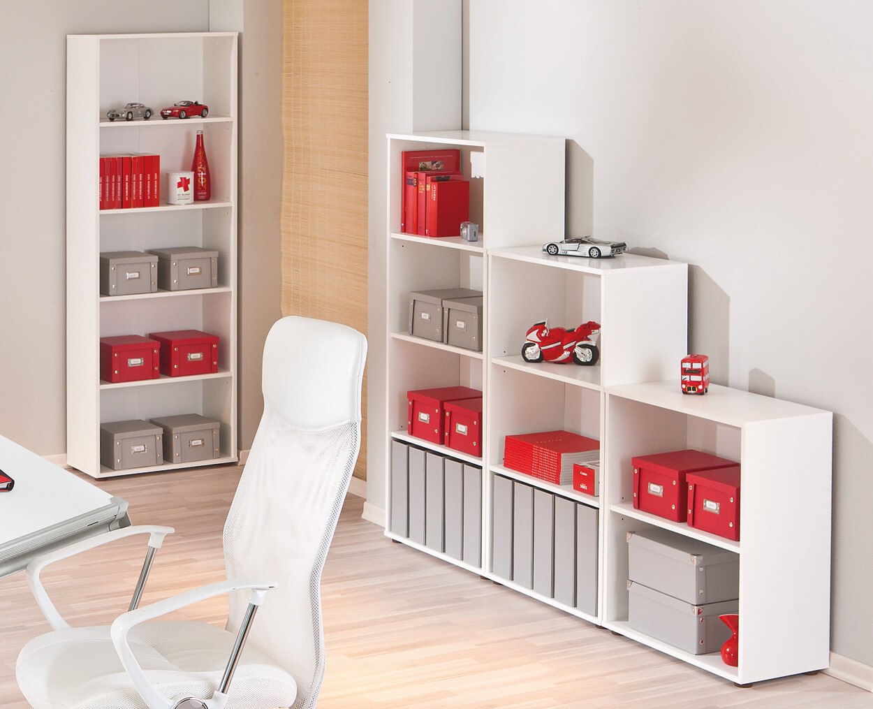 Regal Arco 4 weiß B/H/T: ca. 60x180x30 cm