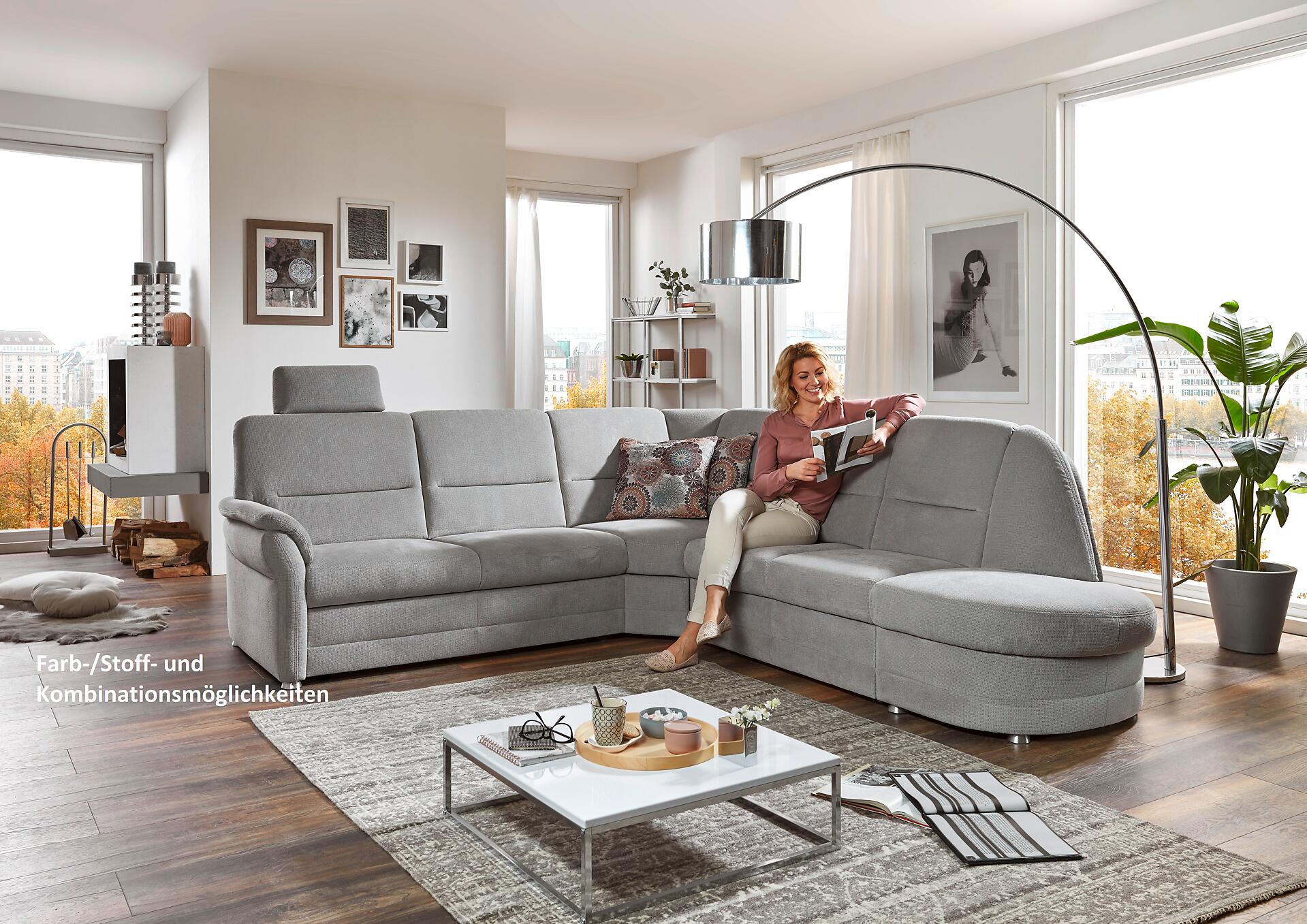 Wohnlandschaft Topasplan Q+ B/T: ca. 228x160 cm