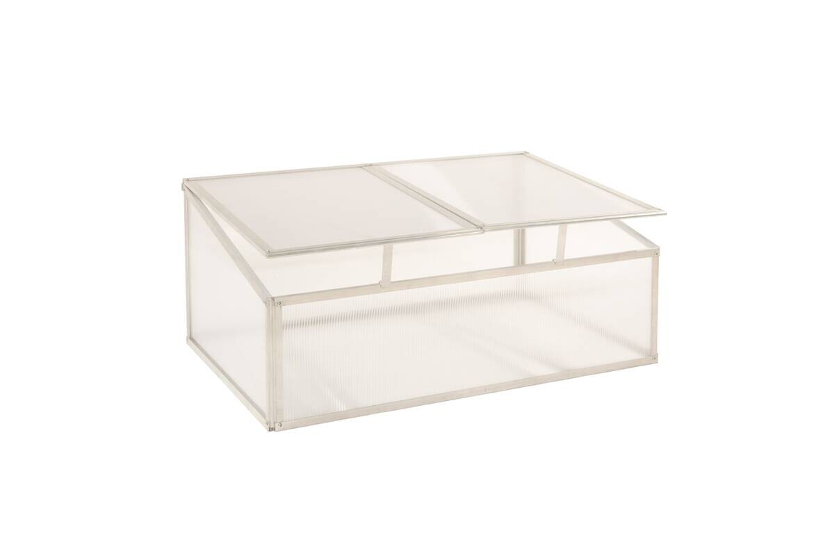 Westmann Frühbeetaufsatz Genus silber B/H/L: ca. 95x29x62 cm