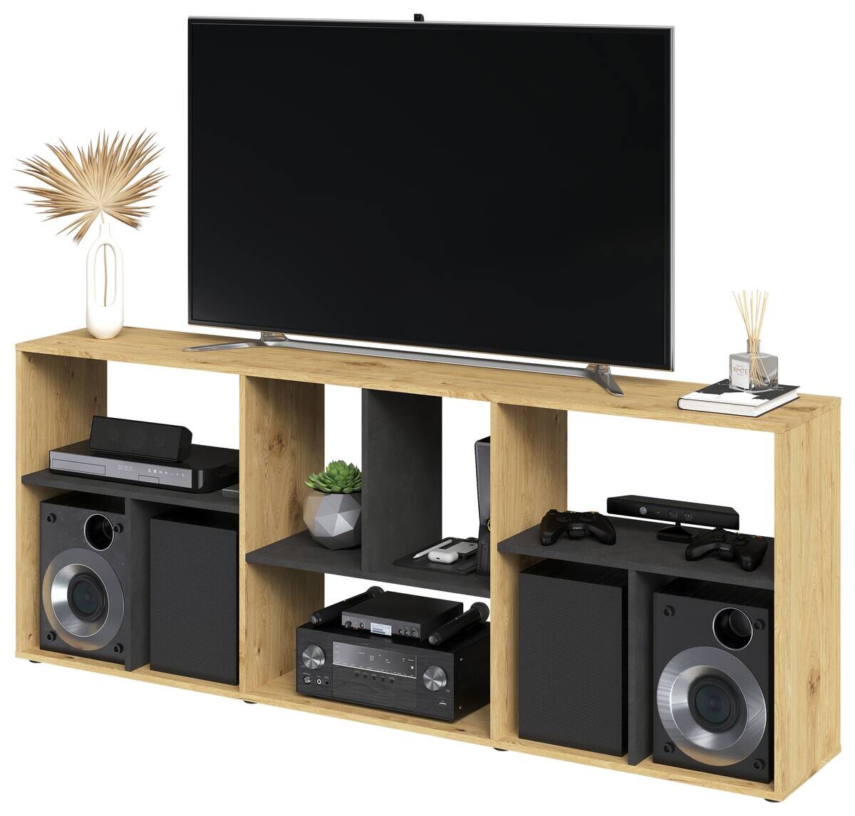 Regal Eiche Artisan Nachbildung B/H/T: ca. 186x71x33 cm Regal Eiche Artisan Nachbildung B/H/T: ca. 186x71x33 cm