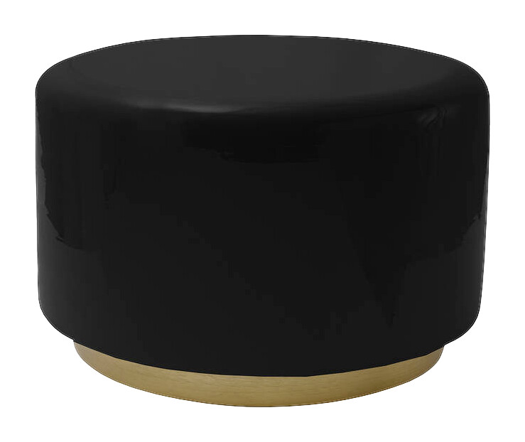 360 Living Hocker Artisse 251 schwarz gold Metall H/D: ca. 43x51,5 cm