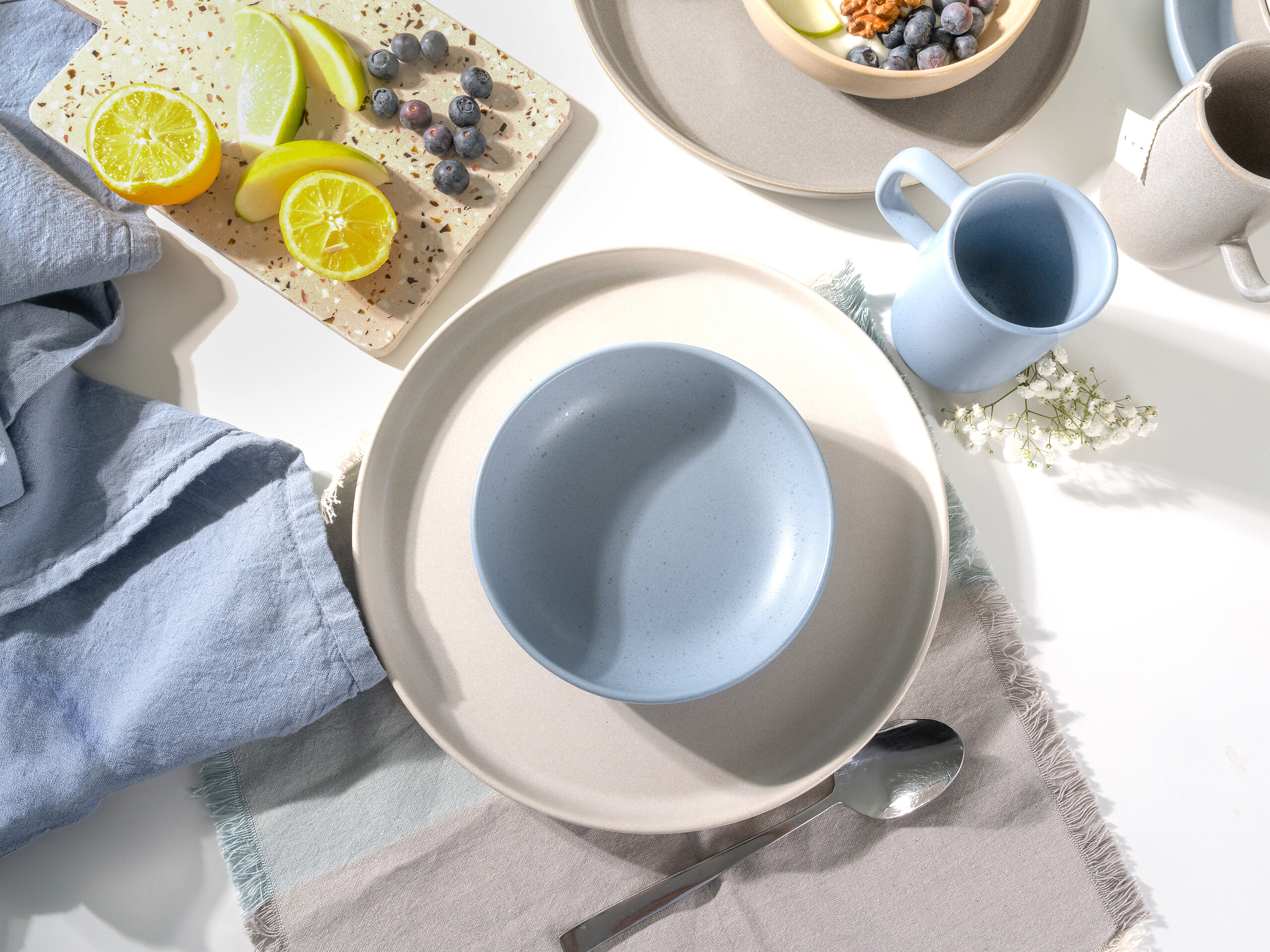 CreaTable Kombiservice Uno Nordic bunt Steinzeug 16 tlg.