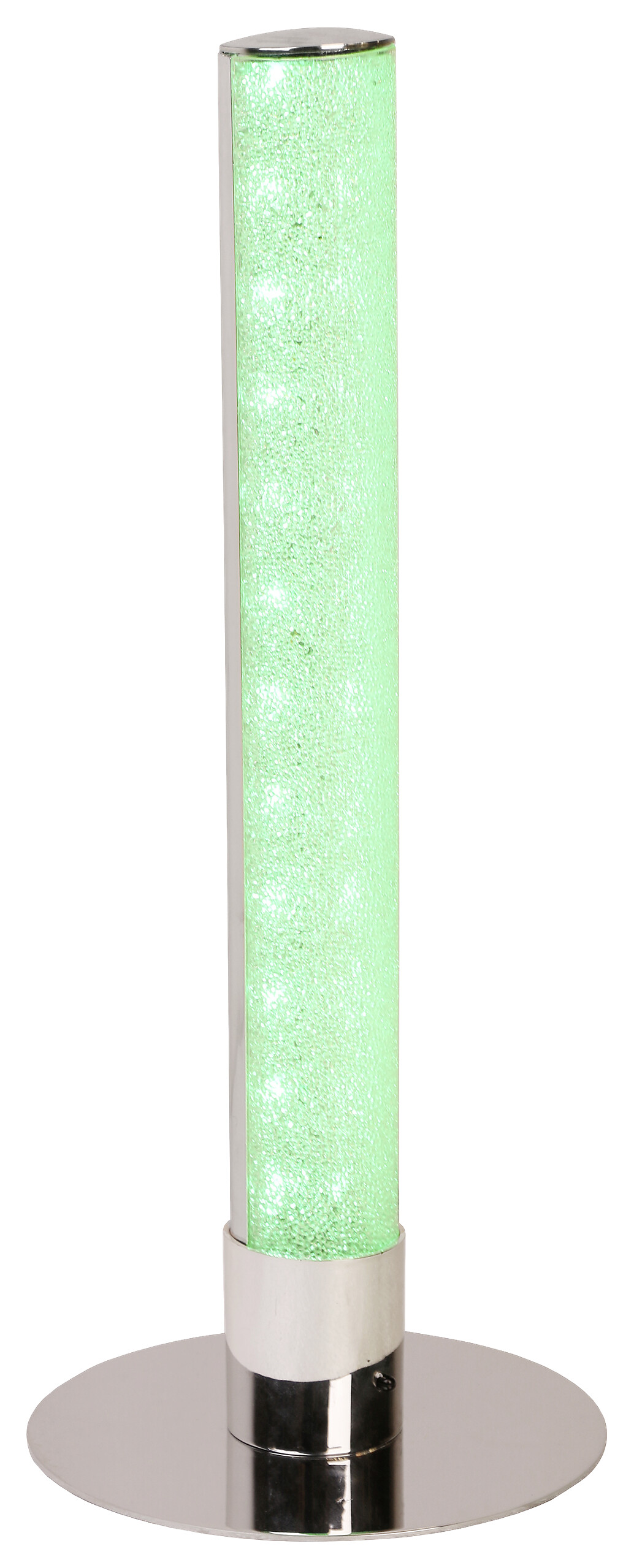 POCOline Tischleuchte Polly Chrom klar Metall Acryl H/D: ca. 40x15 cm