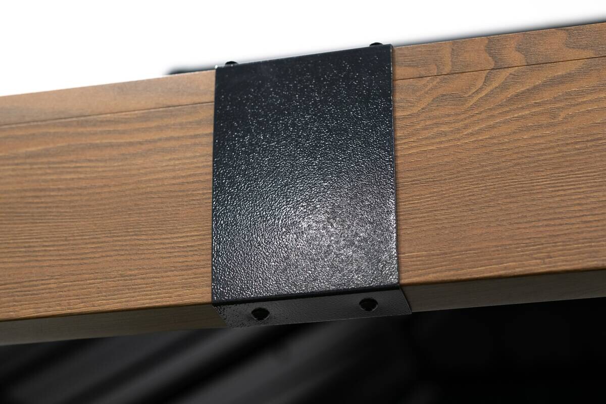 Sojag Pavillon Fontana braun Aluminium B/H/L: ca. 364,3x310x298 cm