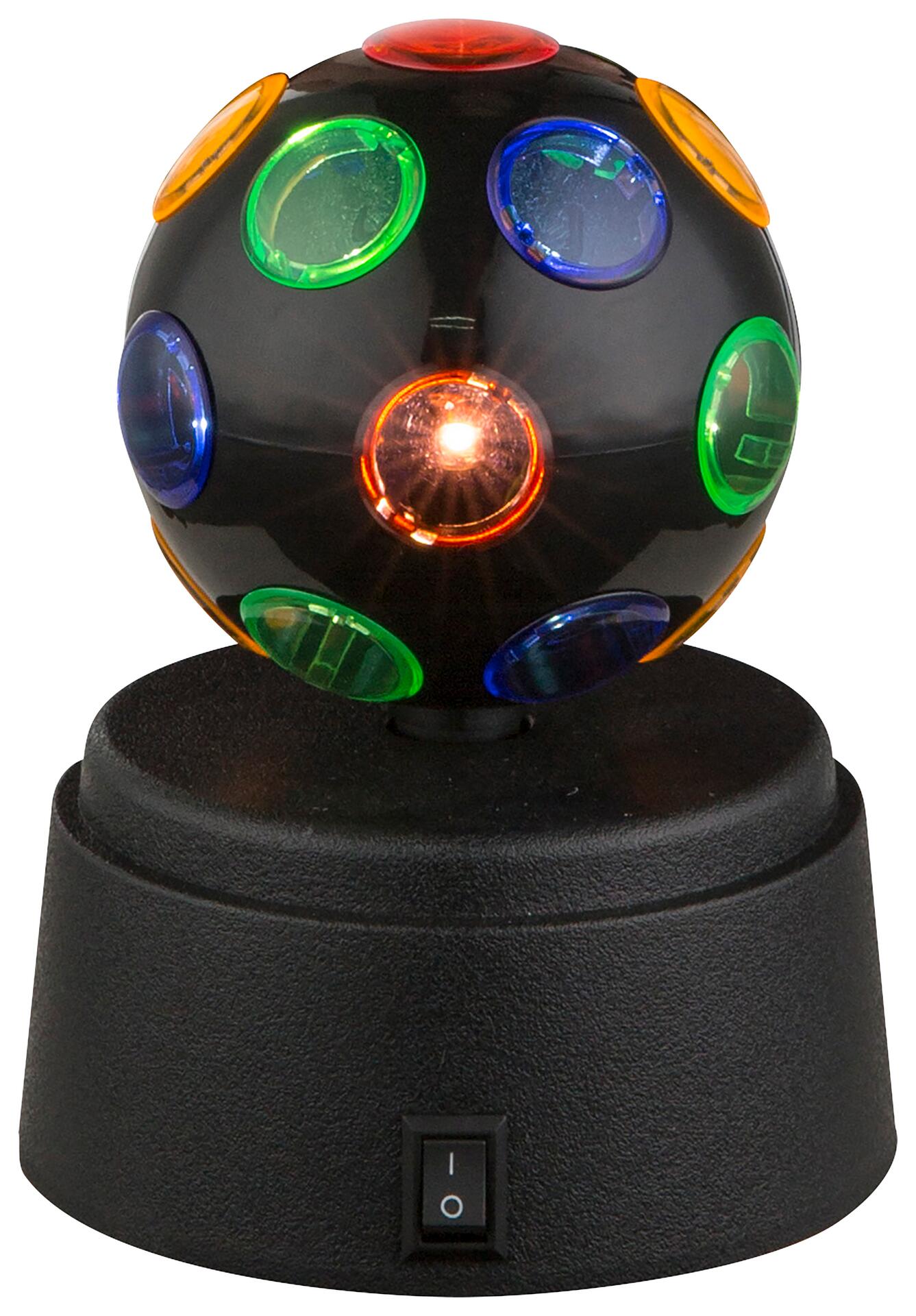 GLOBO Tischleuchte DISCO 28017 schwarz multicolor Kunststoff H/D: ca. 12x9 cm
