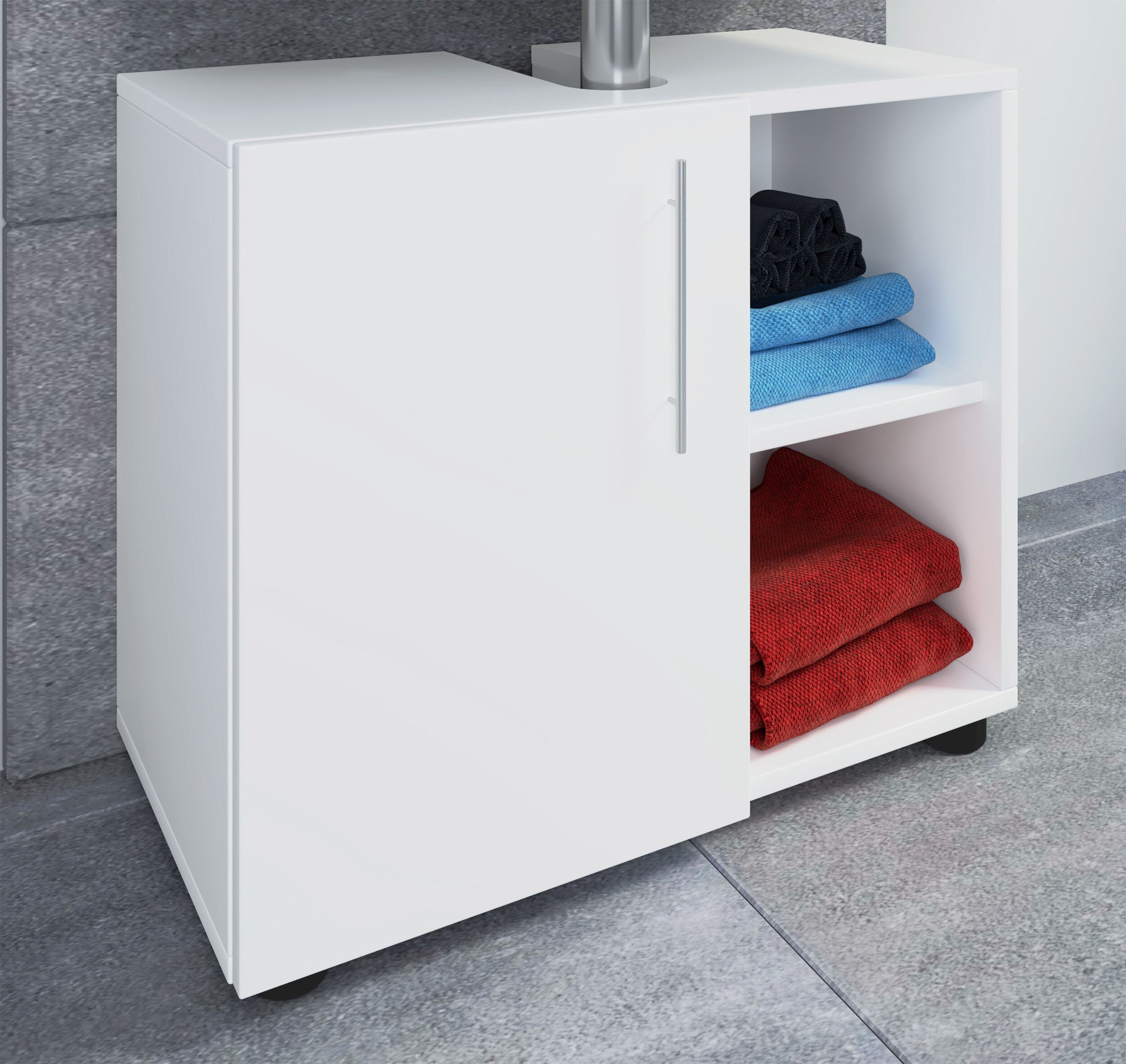 Unterschrank Flandu weiß B/H/T: ca. 60,2x50,7x29,6 cm Unterschrank Flandu weiß B/H/T: ca. 60,2x50,7x29,6 cm