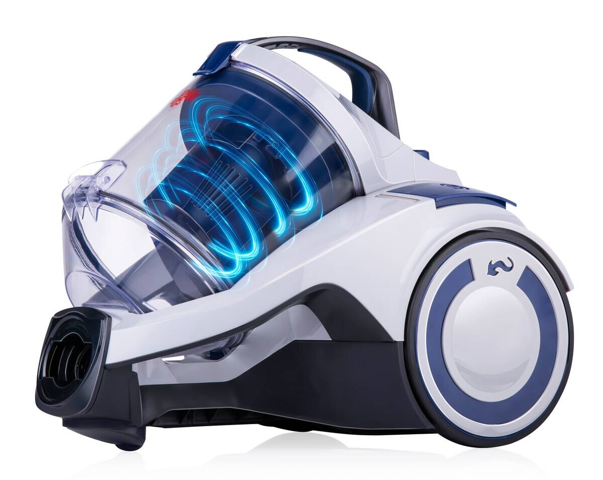 Dirt Devil Bodenstaubsauger grau rot blau B/H/L: ca. 29x36x49,5 cm