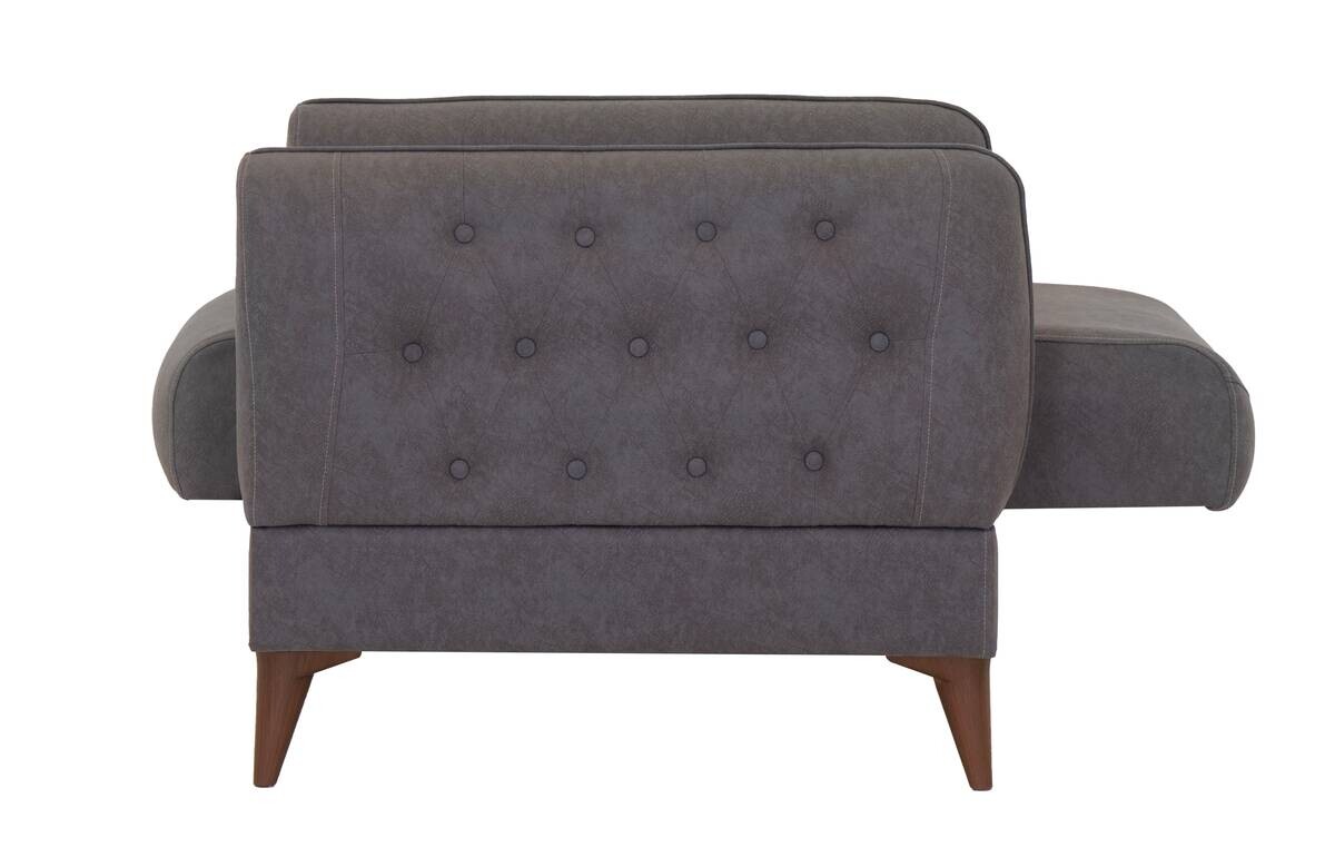 Sofa 3-2-1 Mislina blaugrau Microfaser