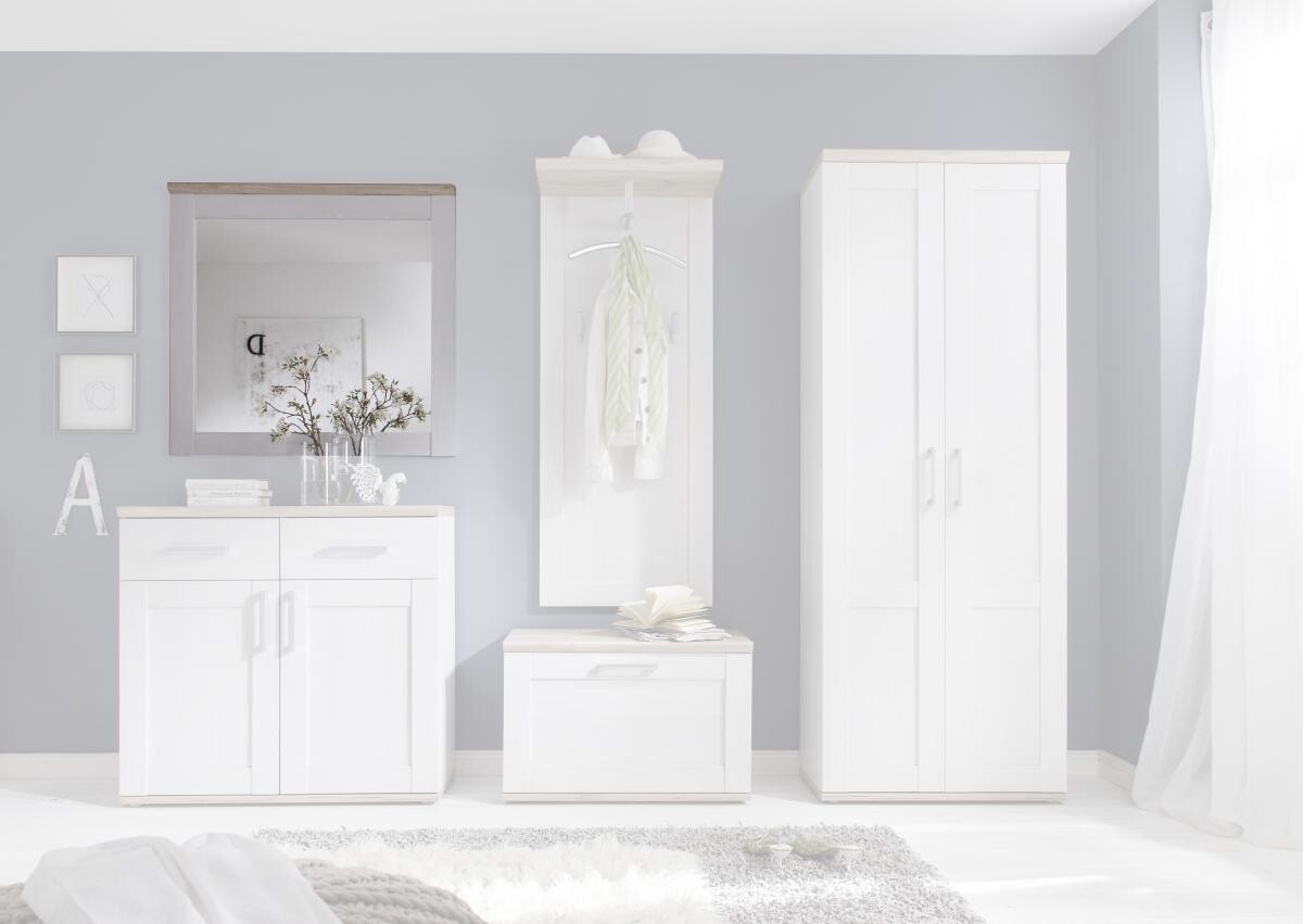 Wandspiegel Romance Sibiu Lärche Nachbildung Eiche San-Remo Nachbildung B/H/T: ca. 96x92x4 cm