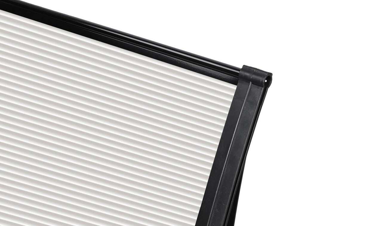 Brosplast Vordach Crocus transparent B/H/L: ca. 240x23x80 cm