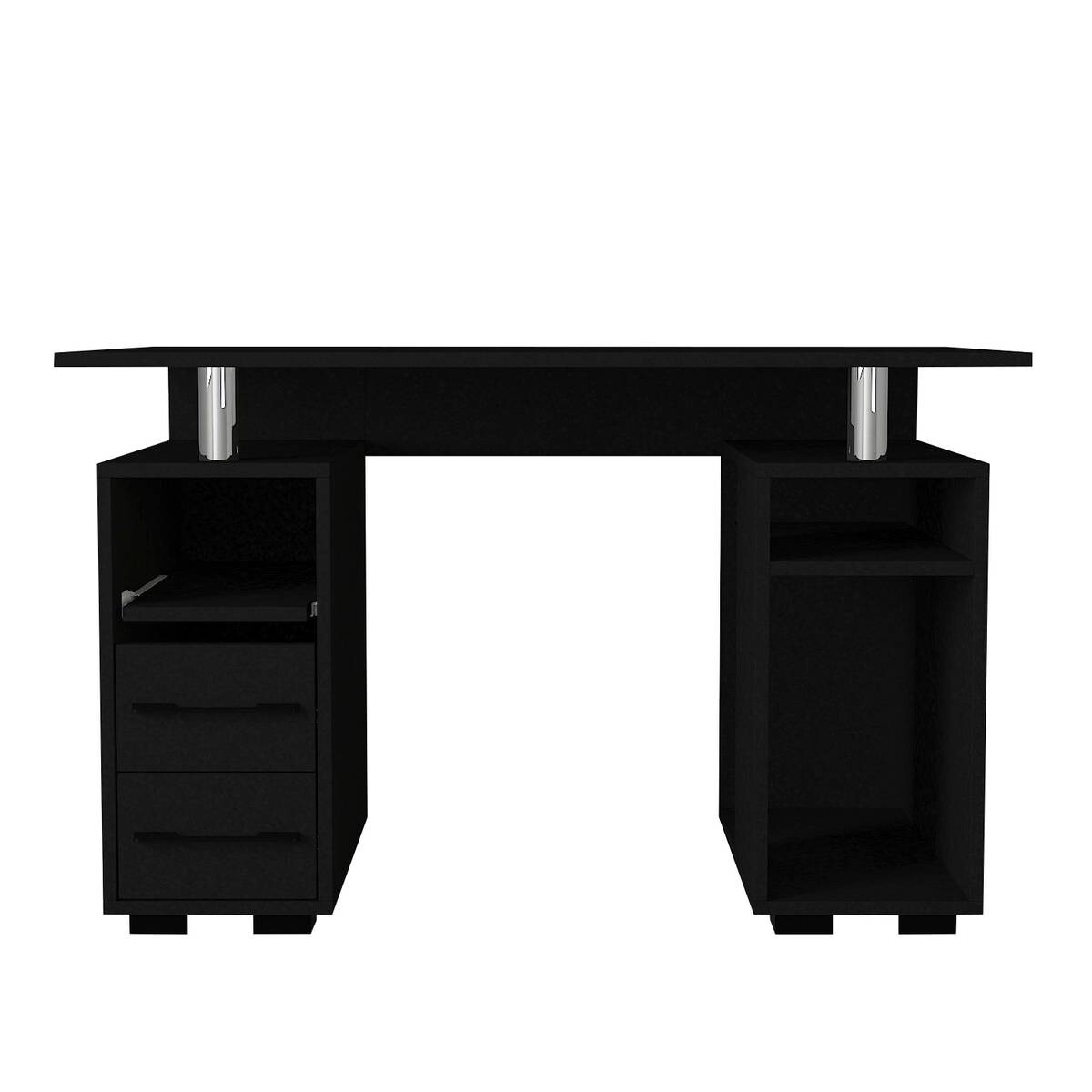 Schreibtisch Bello schwarz B/H/T: ca. 120x74x60 cm