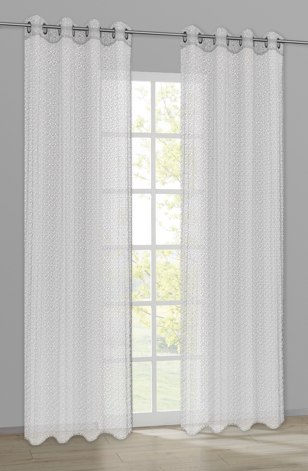 ACUS design collection Ösenvorhang Spider weiß B/L: ca. 140x245 cm