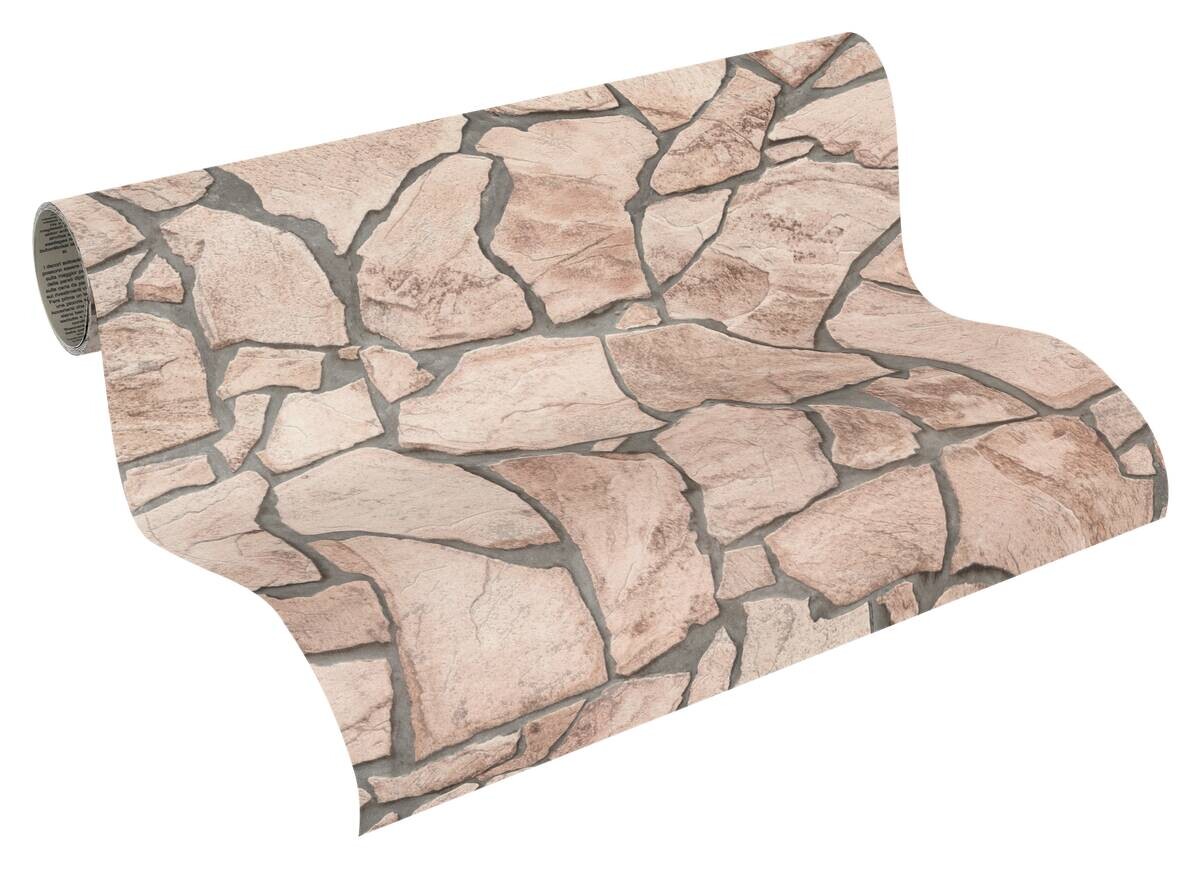 A.S.Creation Tapete orange grau creme B/H/D: ca. 52x250x7,5 cm