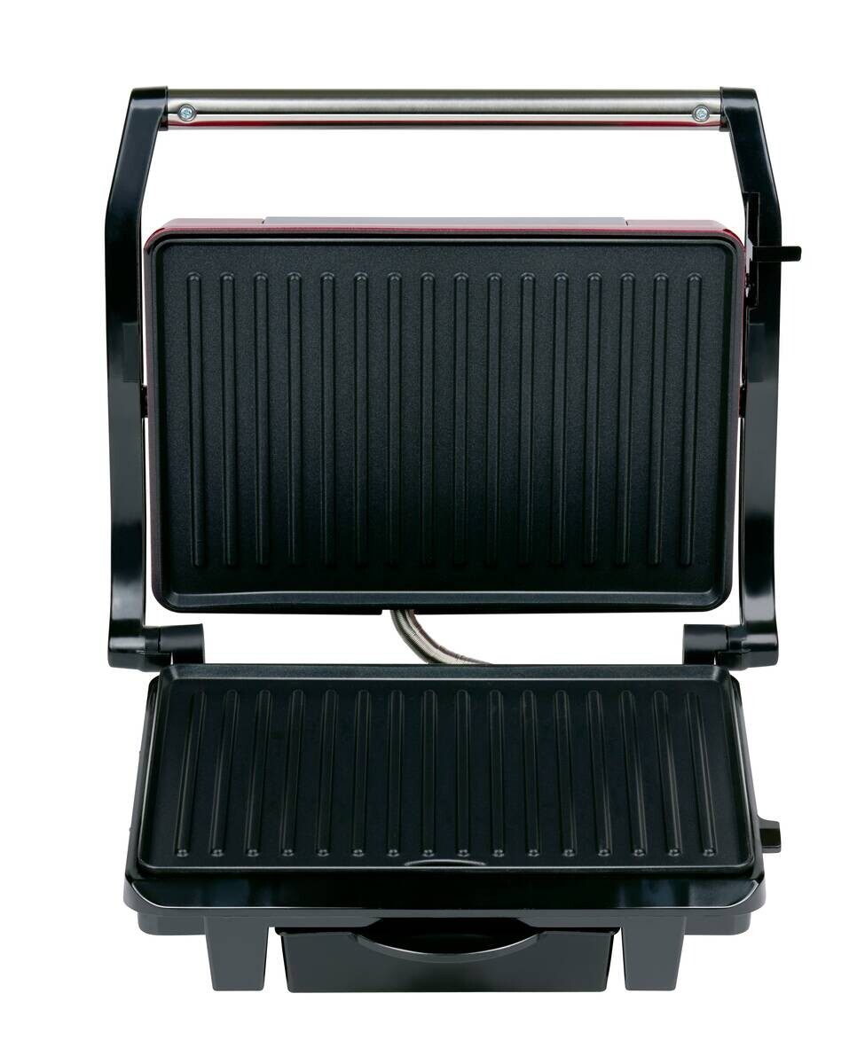 Kontaktgrill rot B/H/L: ca. 11,5x29,5x32,5 cm