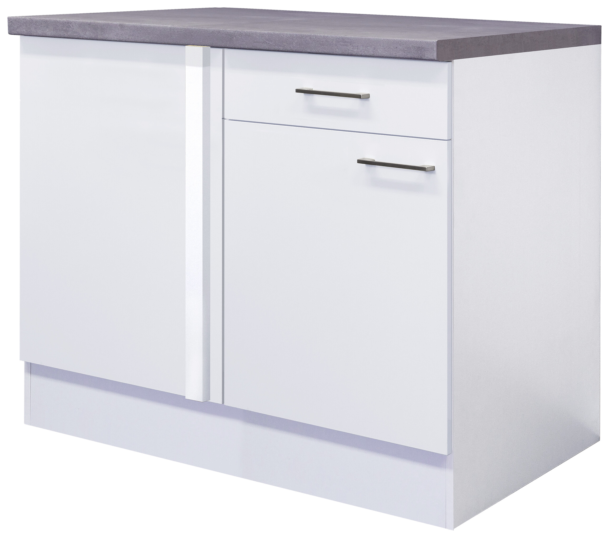 Eckunterschrank Vita weiß matt B/H/T: ca. 110x86x60 cm Eckunterschrank Vita weiß matt B/H/T: ca. 110x86x60 cm