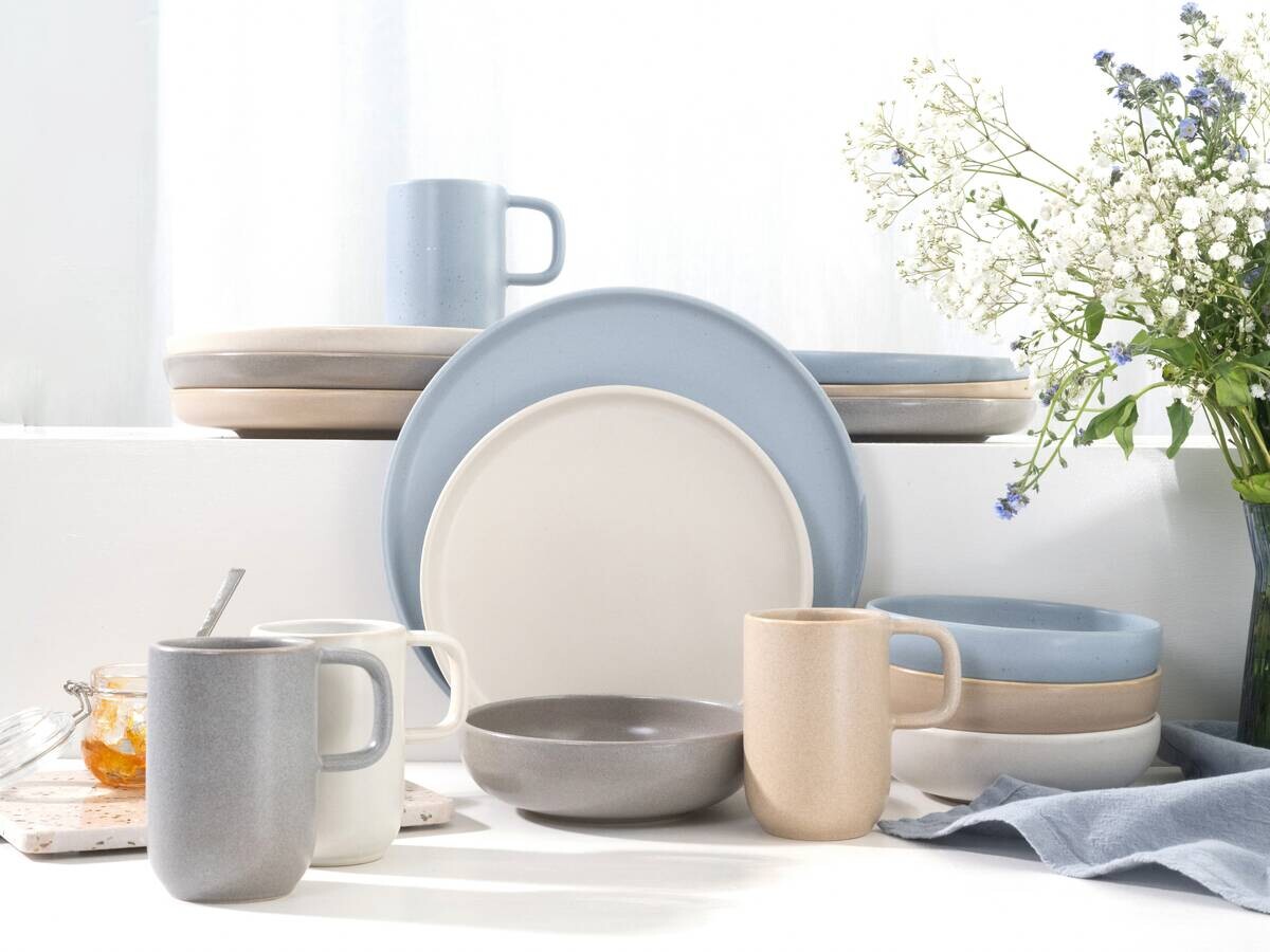 CreaTable Kombiservice Uno Nordic bunt Steinzeug 16 tlg.