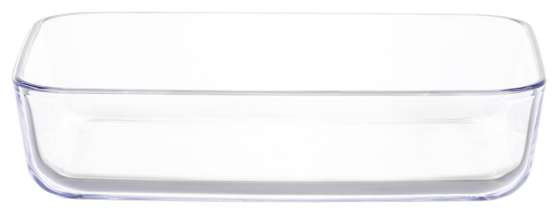 Auflaufform Glas B/H/L: ca. 13,4x4,8x20,8 cm