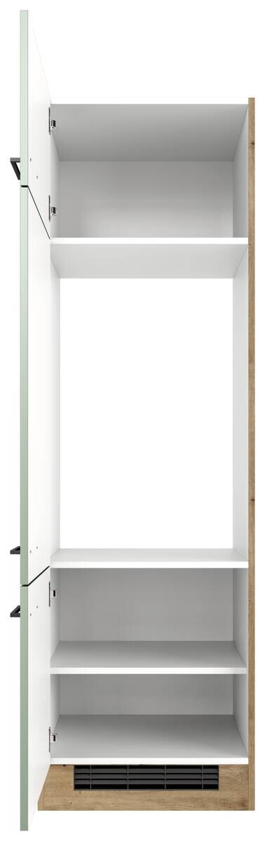 Kühlumbauschrank Cara grün B/H/T: ca. 60x200x57 cm