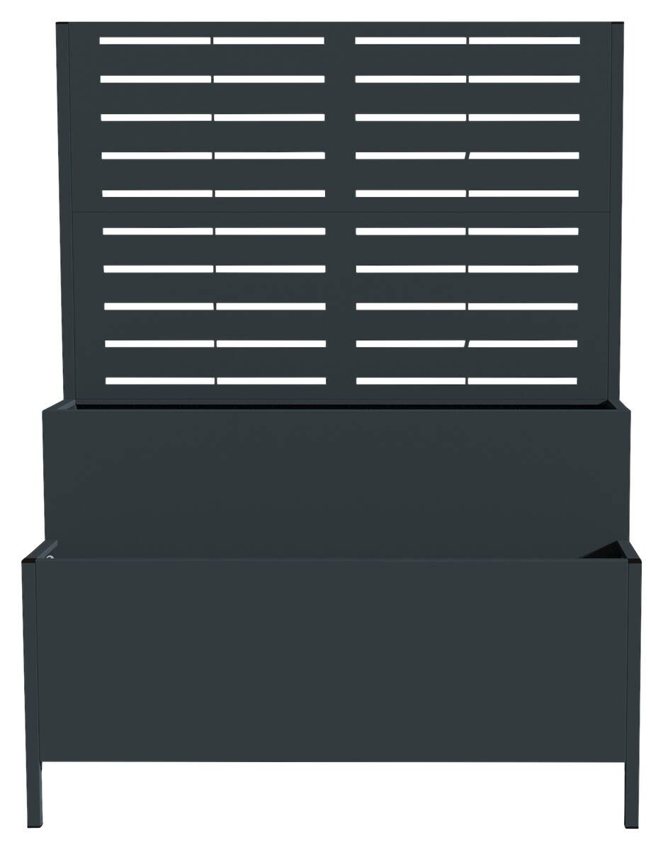 Westmann Pflanzkasten Dekora anthrazit Stahl B/H/L: ca. 90x120x40 cm