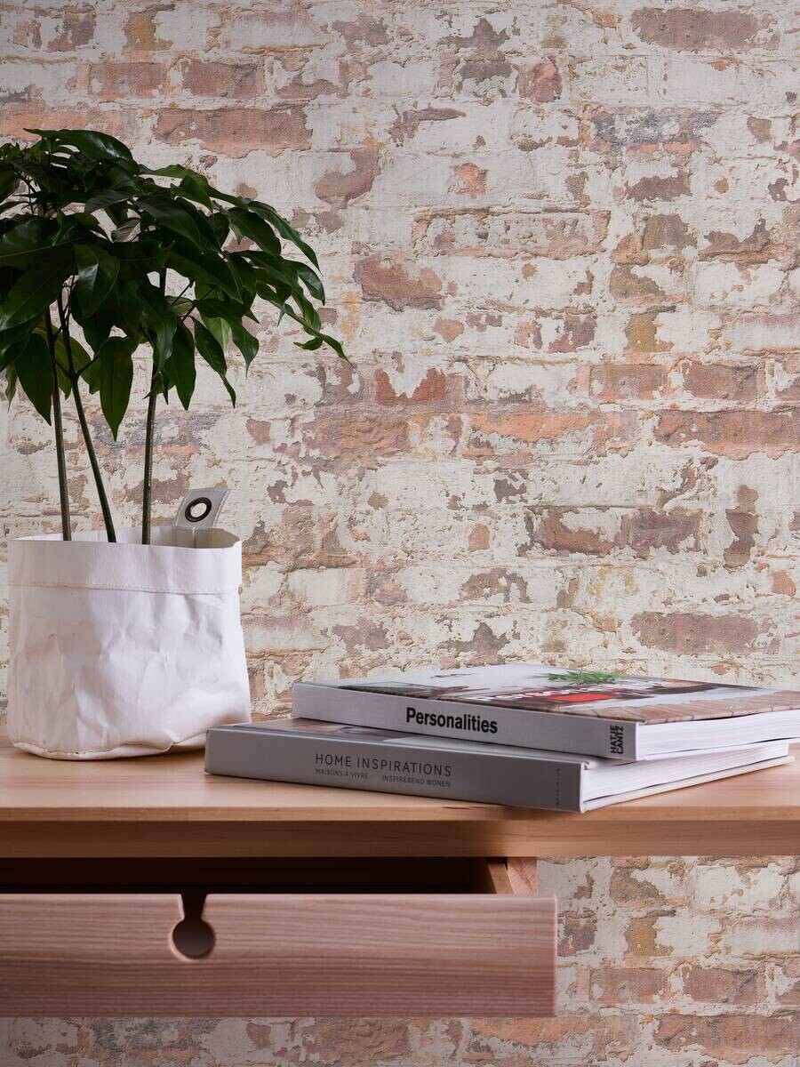 A.S.Creation Vliestapete weiß rot B/H/D: ca. 53x1005x8 cm