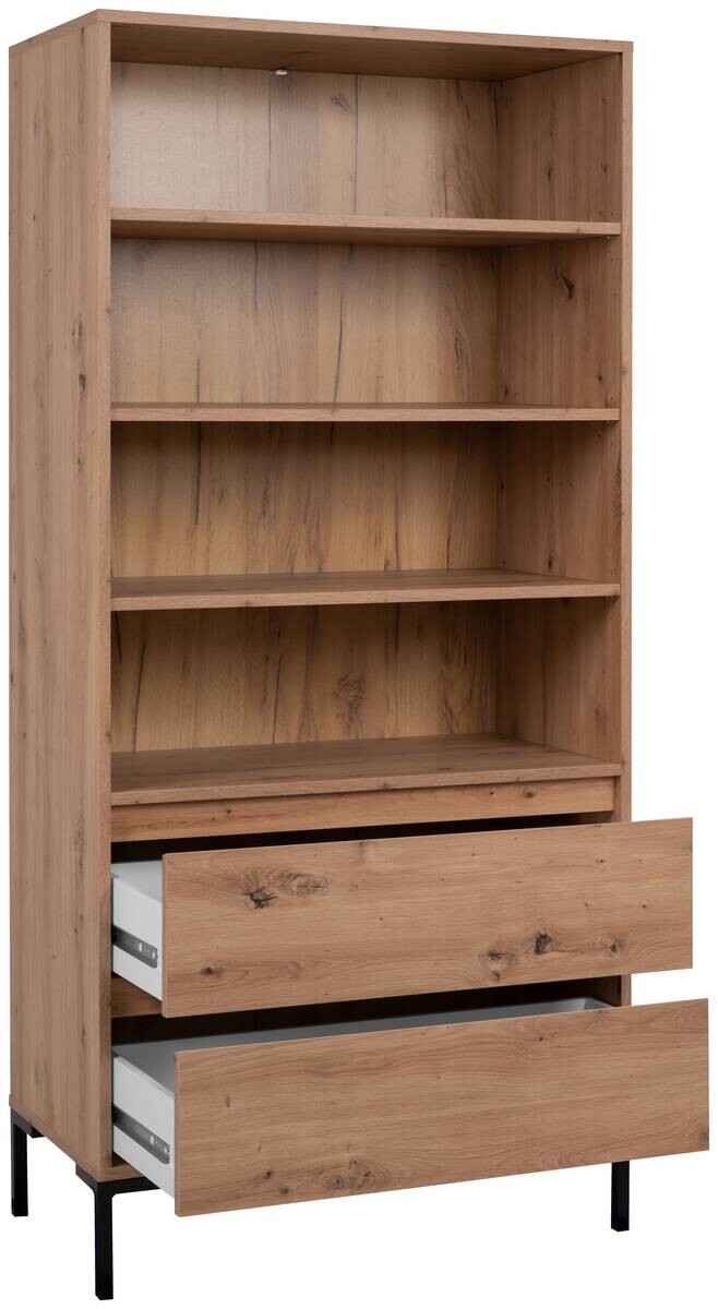 Regal Korsika Eiche Artisan Nachbildung B/H/T: ca. 78x165x40 cm