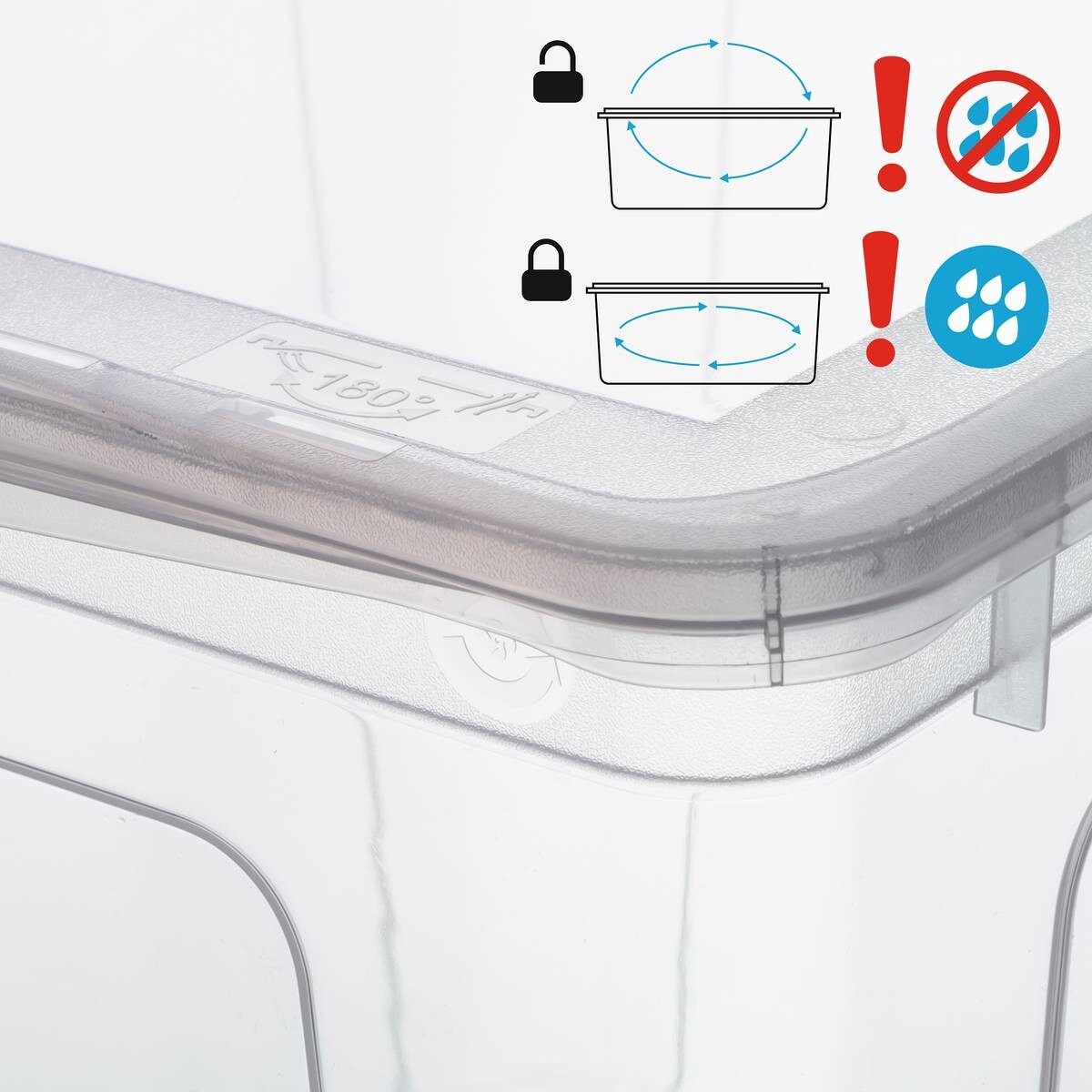 keeeper Aufbewahrungsbox transparent B/H/L: ca. 39x42x59 cm