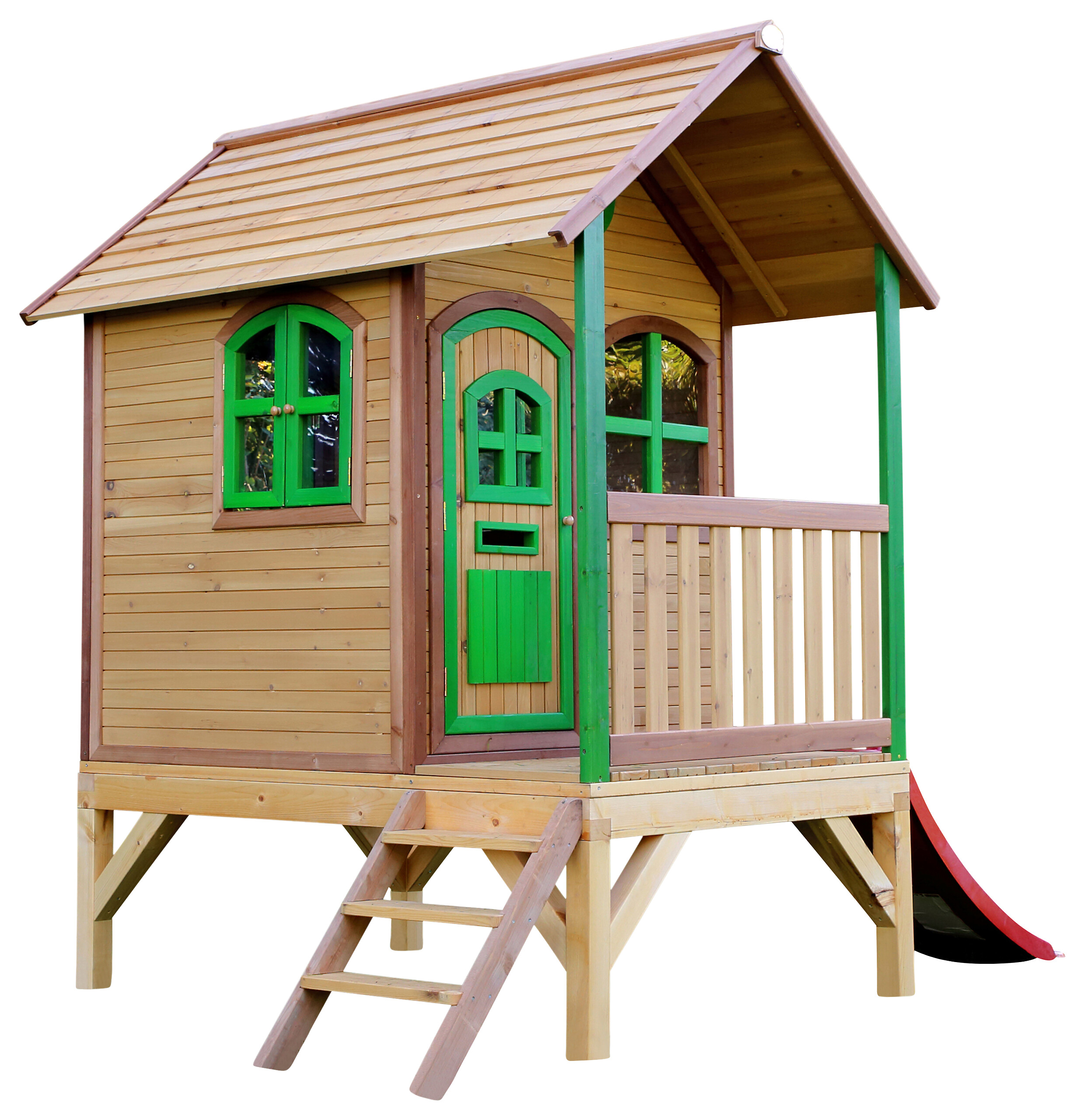 AXI Spielhaus Tom braun B/H/L: ca. 287x231x191 cm