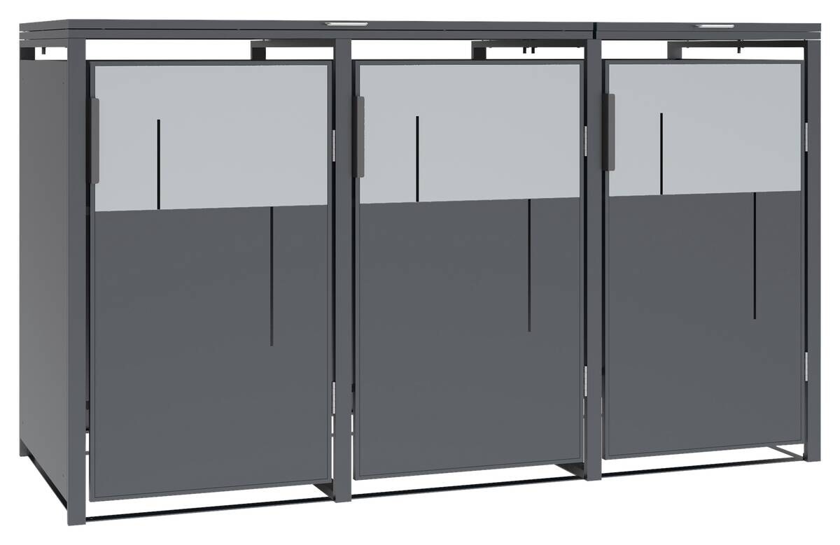 Westmann Mülltonnenbox Tonus anthrazit B/H/L: ca. 198x116x80 cm