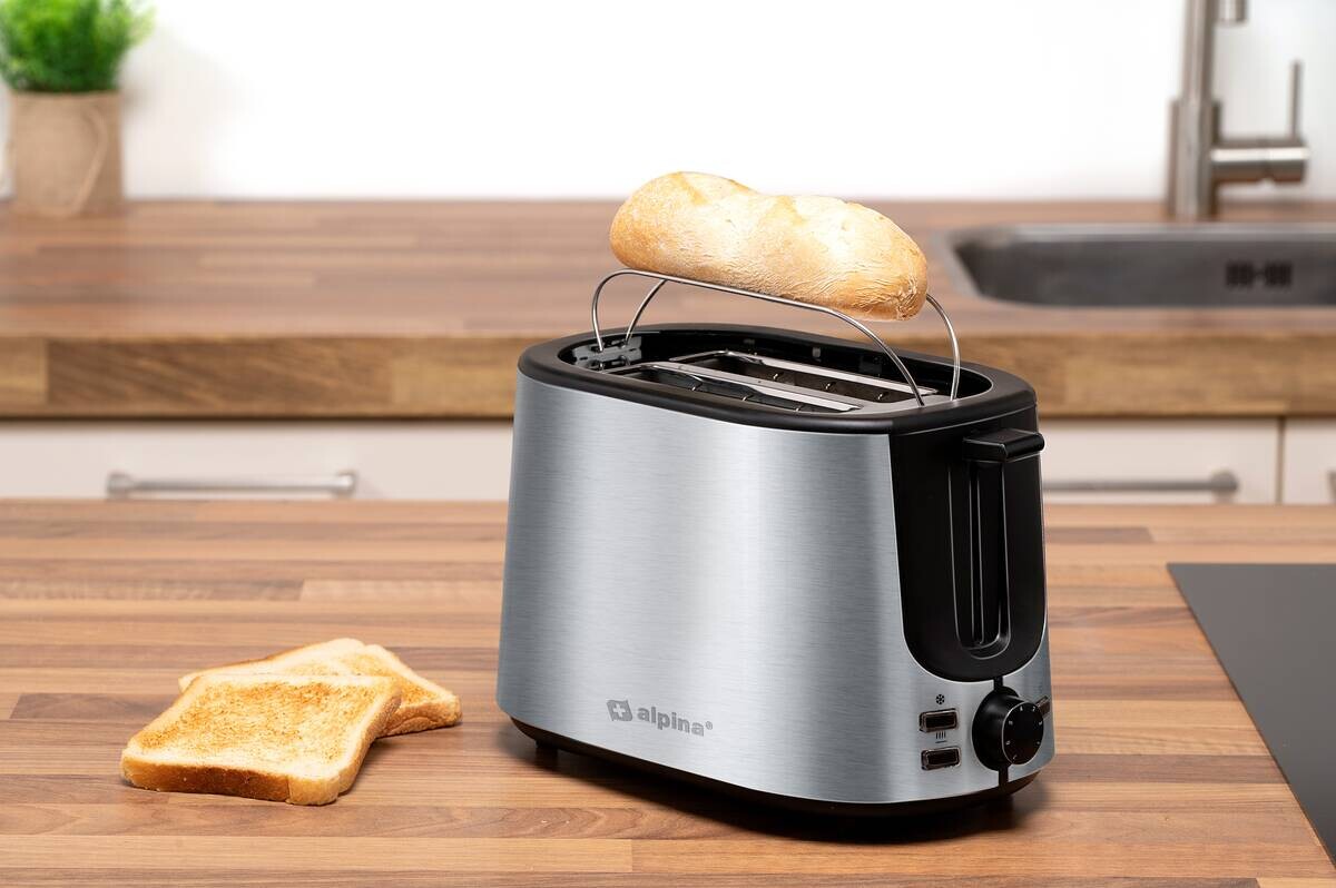 alpina Toastautomat silber Edelstahl