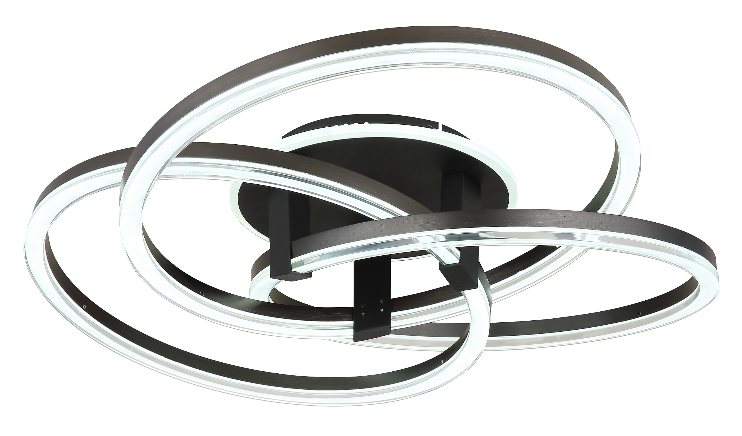 GLOBO Deckenleuchte Opal anthrazit Metall Aluminium H/D: ca. 25x78 cm 1 Brennstellen