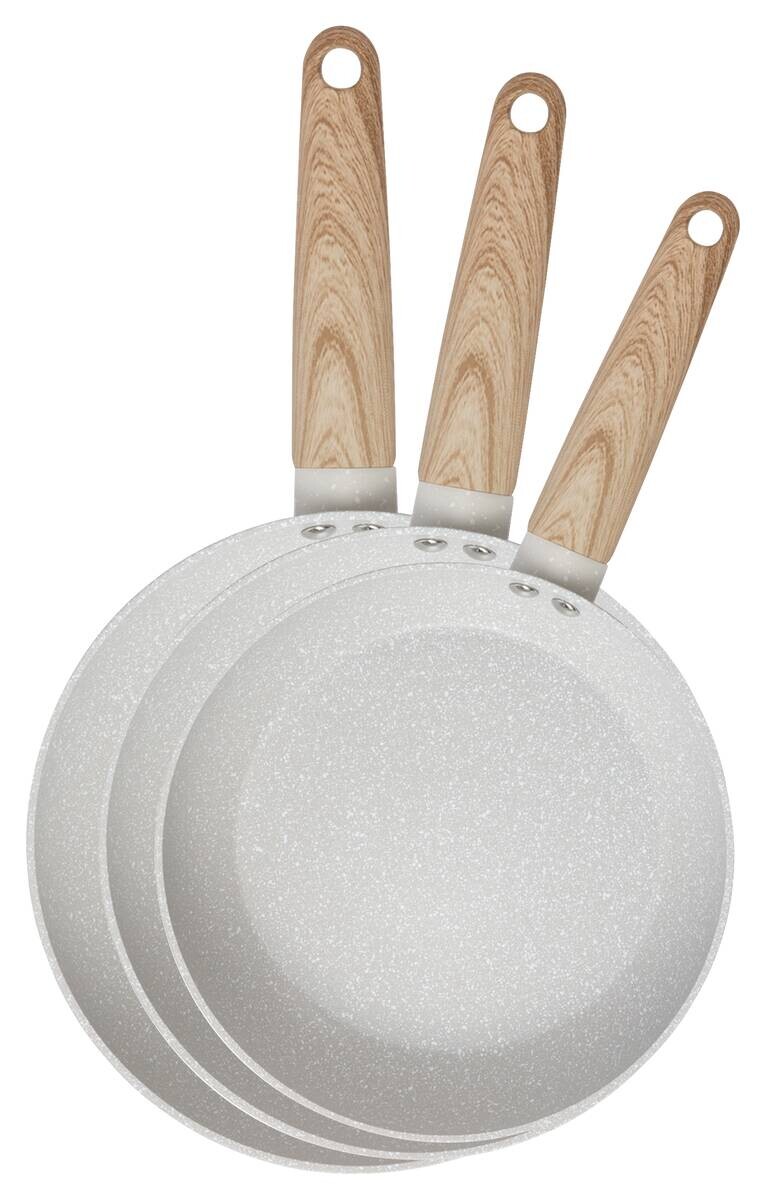 SAN IGNACIO Pfannenset ACACIA weiß Aluminium 3 tlg.