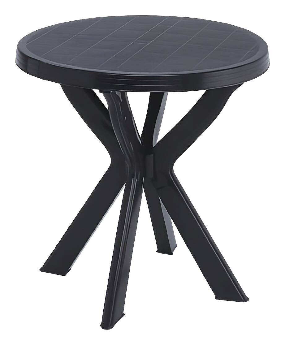 ProGarden Kunststofftisch Don anthrazit Kunststoff H/D: ca. 72x70 cm