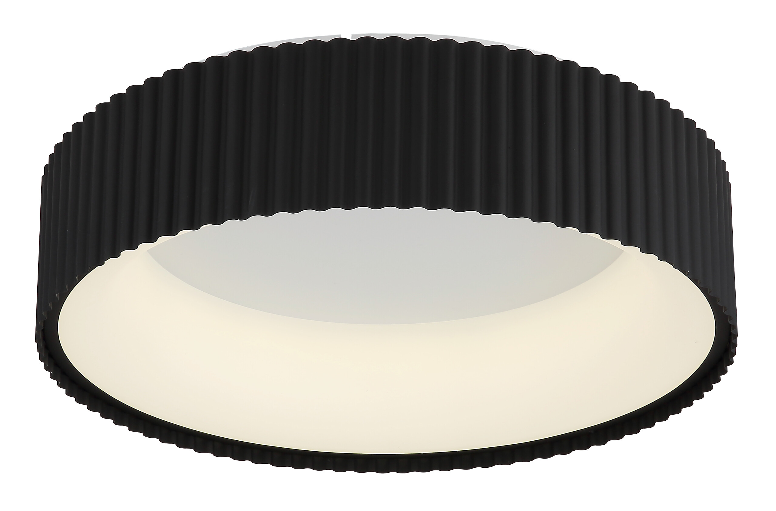 GLOBO LED-Deckenleuchte mattschwarz Opal weiß Acryl Metall H/D: ca. 13x46 cm 1 Brennstellen