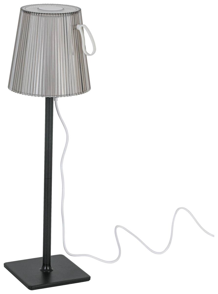 Tischleuchte anthrazit H/D: ca. 36x11 cm