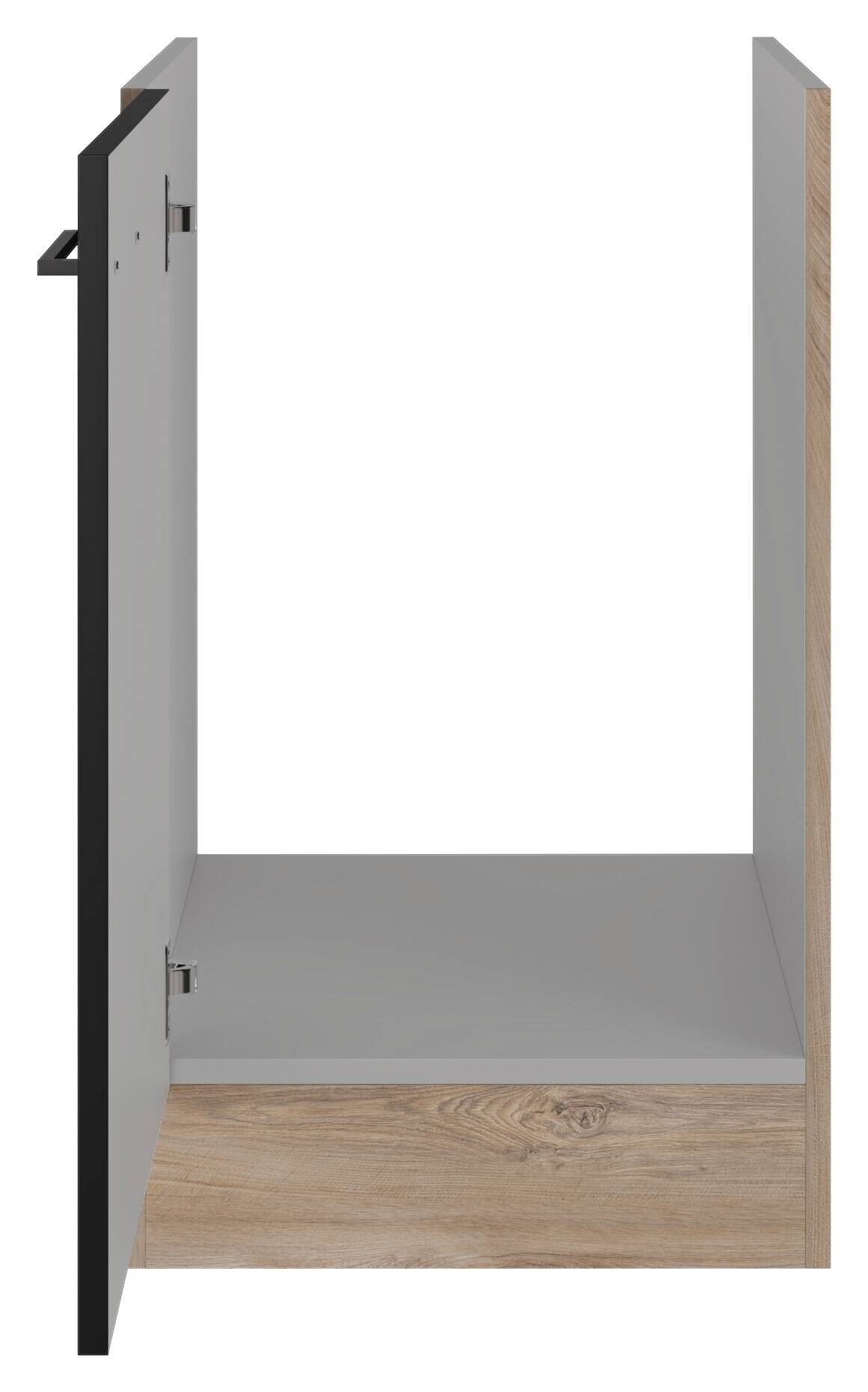 Spülenschrank Capri schwarz matt B/H/T: ca. 50x82x57 cm