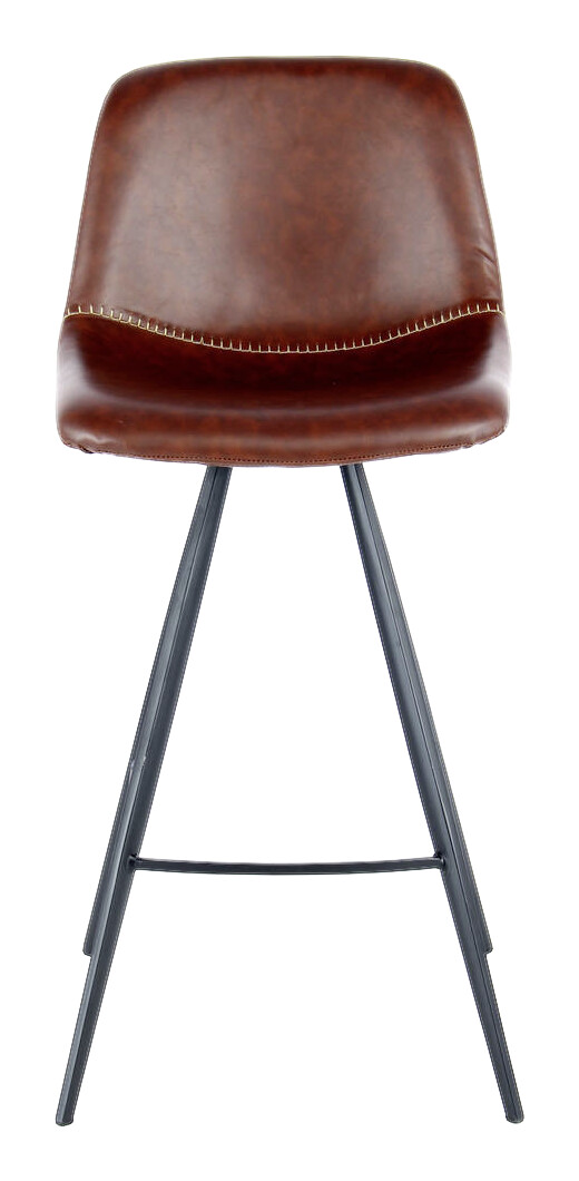 Barhocker Samantha 300 2er dunkelbraun Kunstleder B/H/T: ca. 47,5x102x56,5 cm