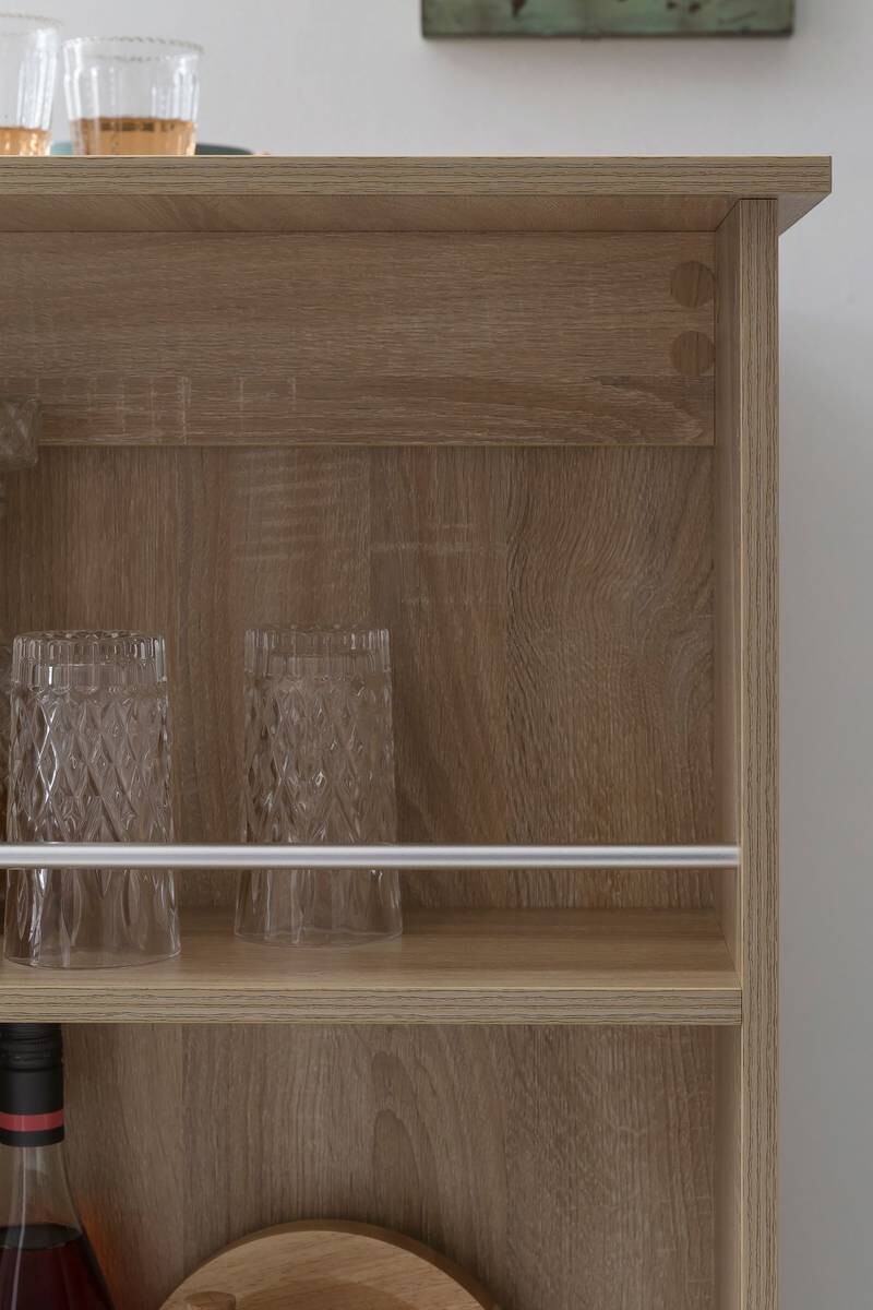 Bartisch Eiche Sonoma Nachbildung Holzwerkstoff B/H/T: ca. 120x107,5x60 cm