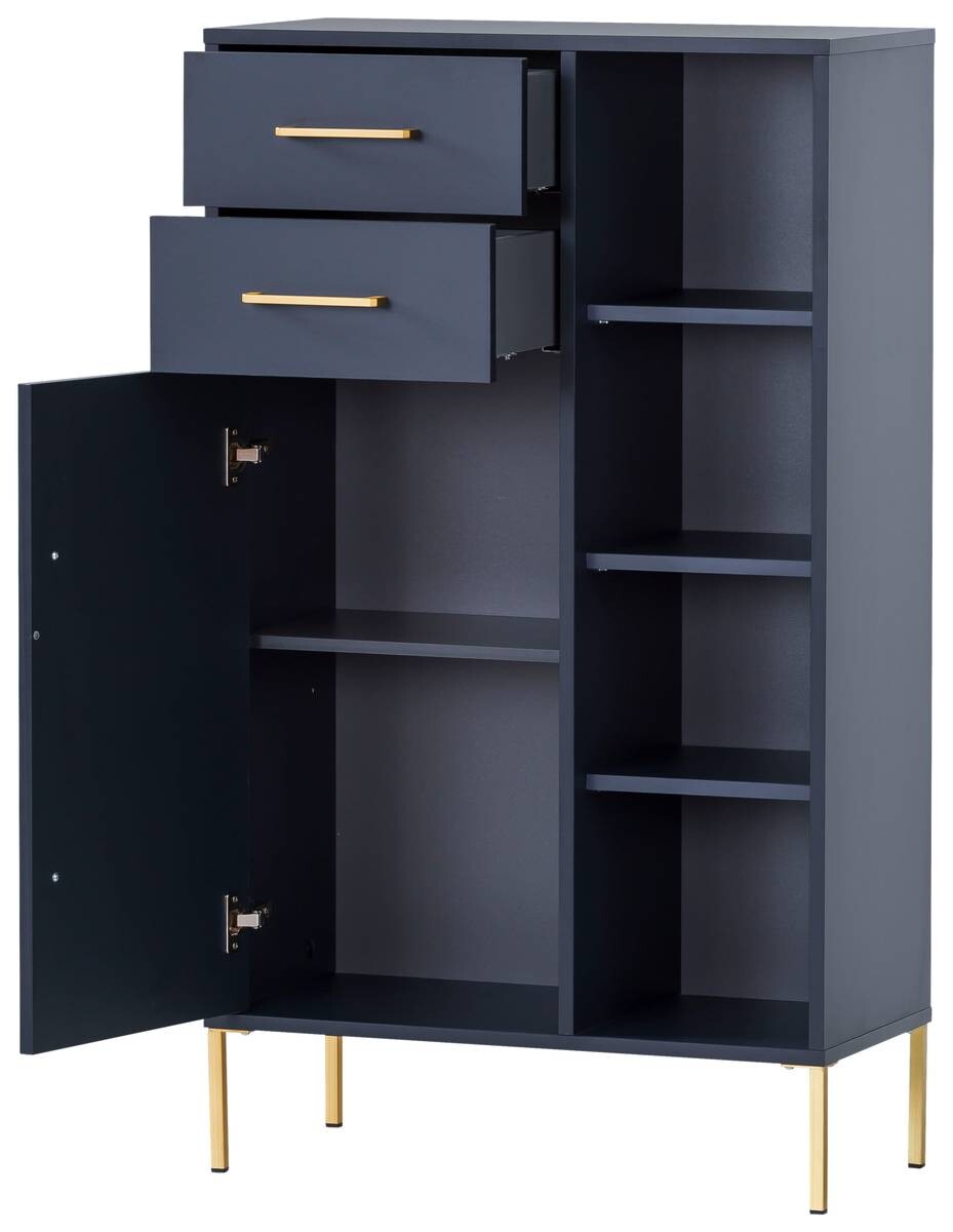 Midischrank Kent dunkelblau B/H/T: ca. 67,1x117,4x33,1 cm