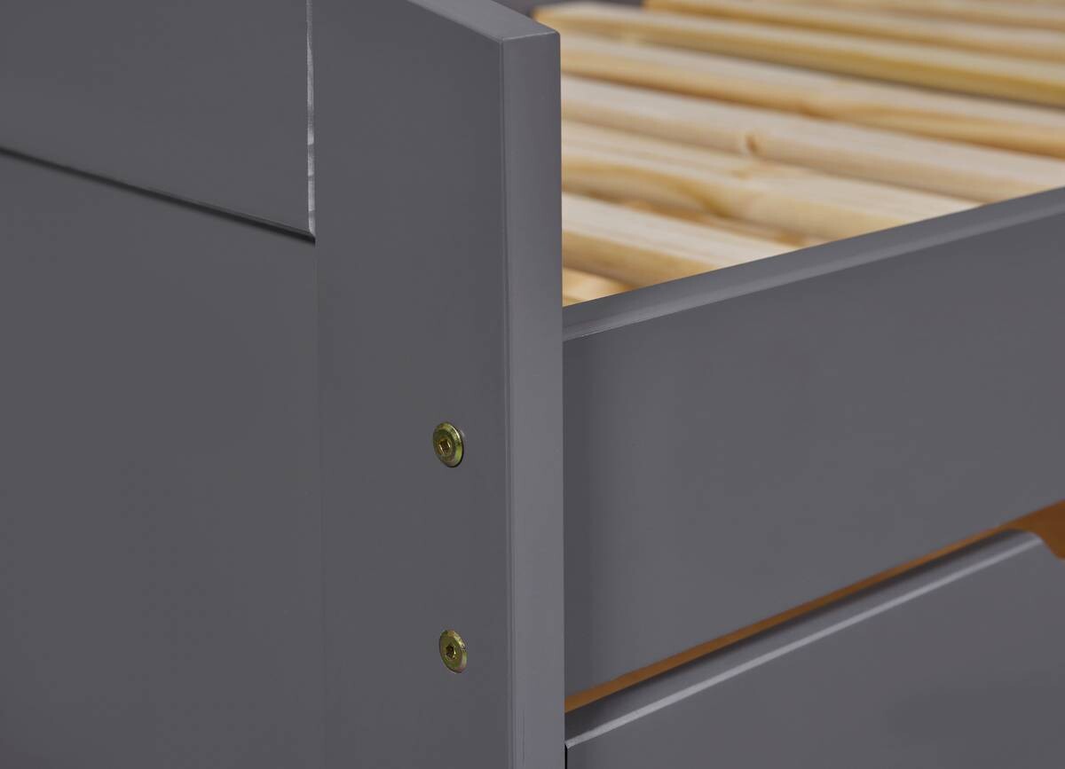 Funktionsbett Lena grau Liegefläche B/L: ca. 90x200 cm